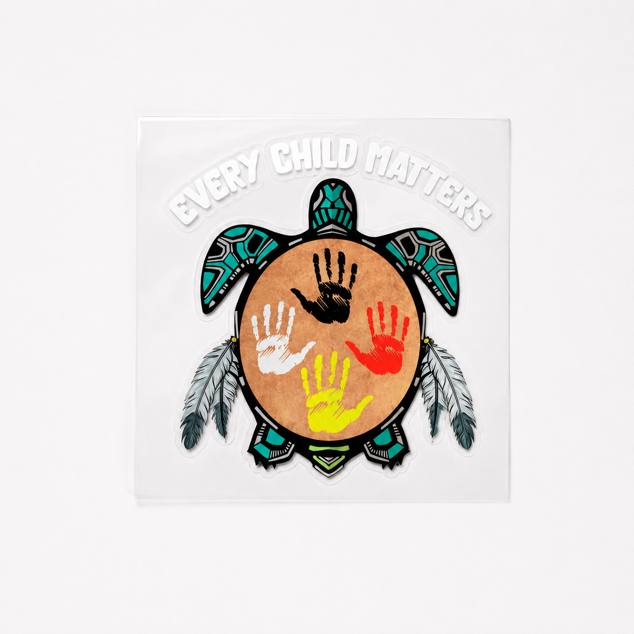 Every Child Matters Turtle Decal (High-quality UV DTF 3D Decal)
