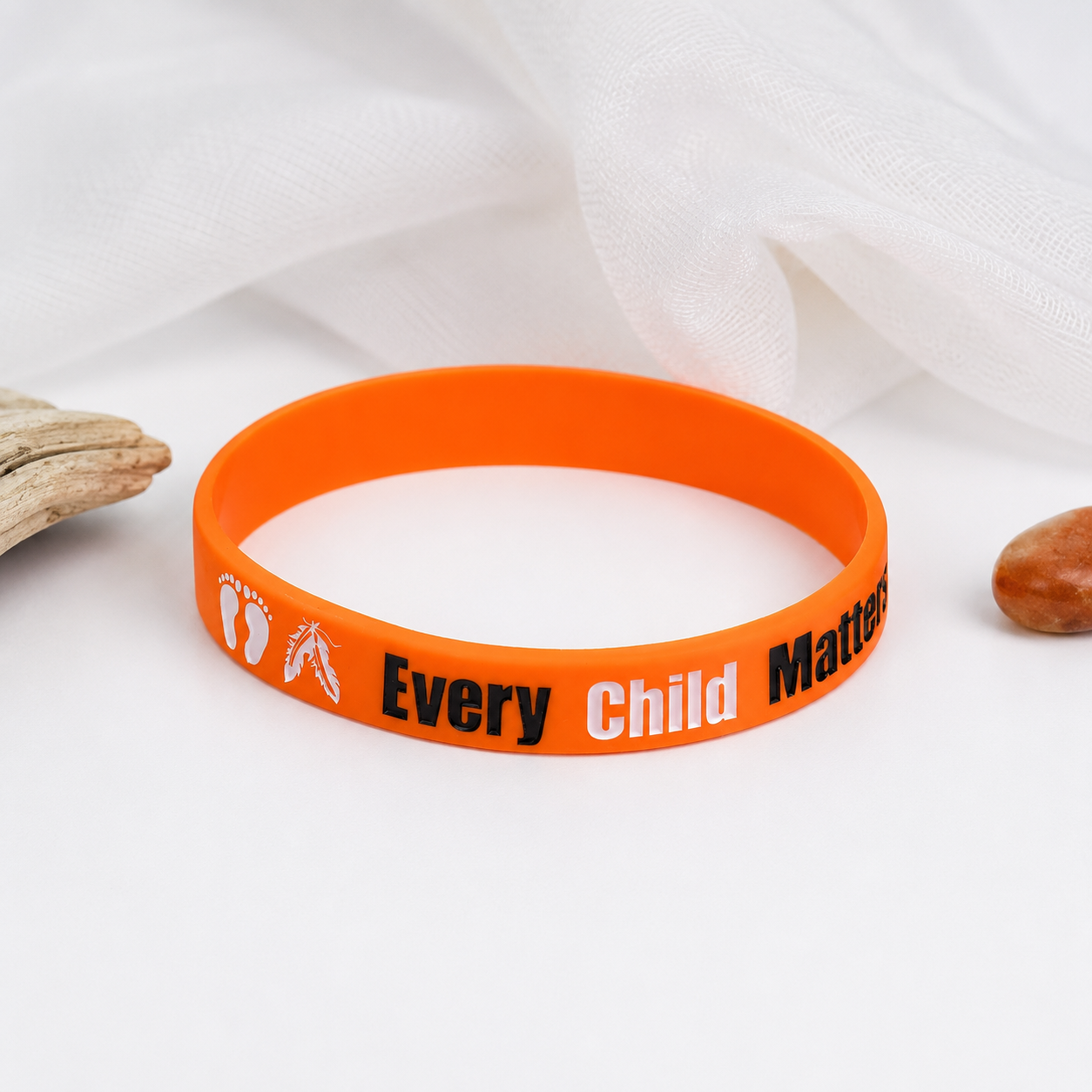 SALE 50% OFF - Every Child Matters Silicone Wristband - Debossed Color 001