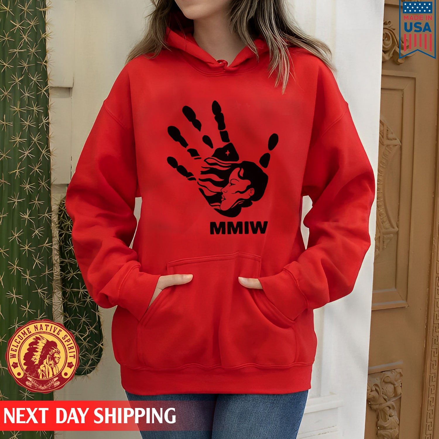 MMIW Red Hand Indigenous Owned Shirt Unisex T-Shirt/Hoodie/Sweatshirt 007