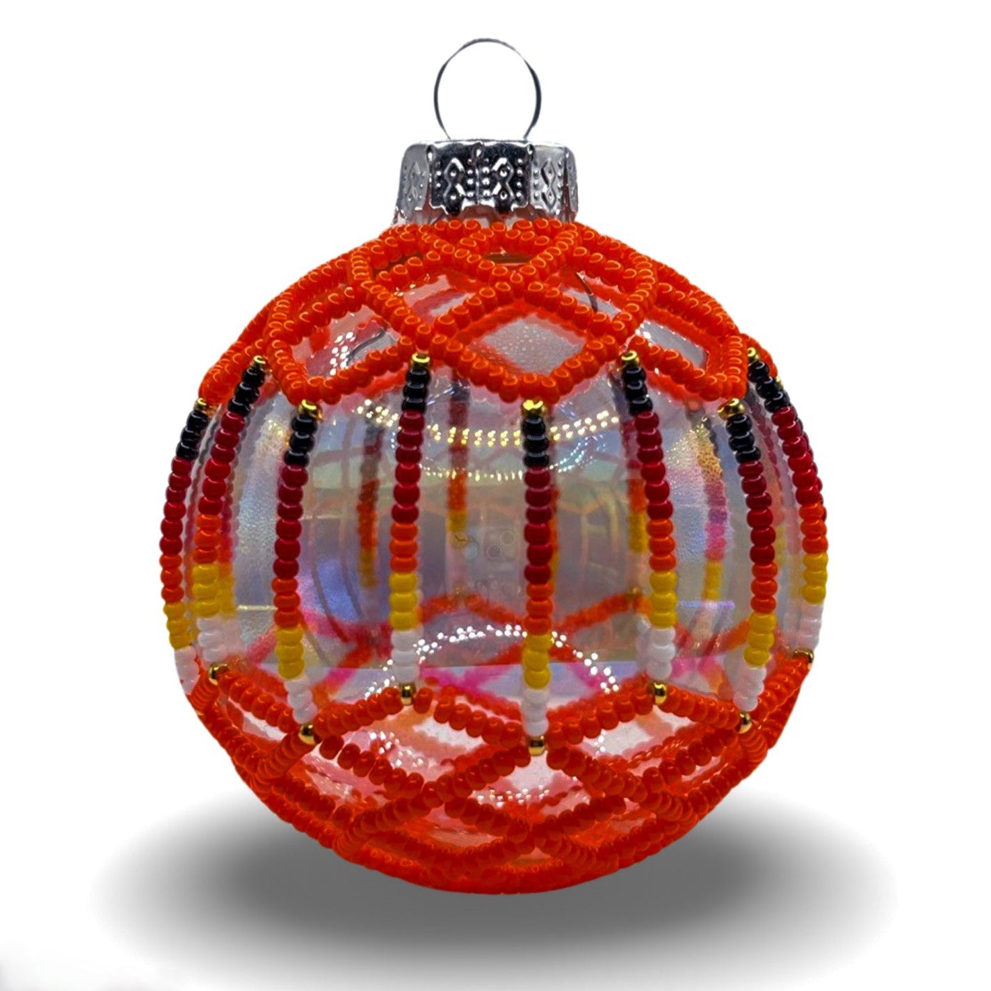 Red Beaded Ornament Holiday Decor Gifts