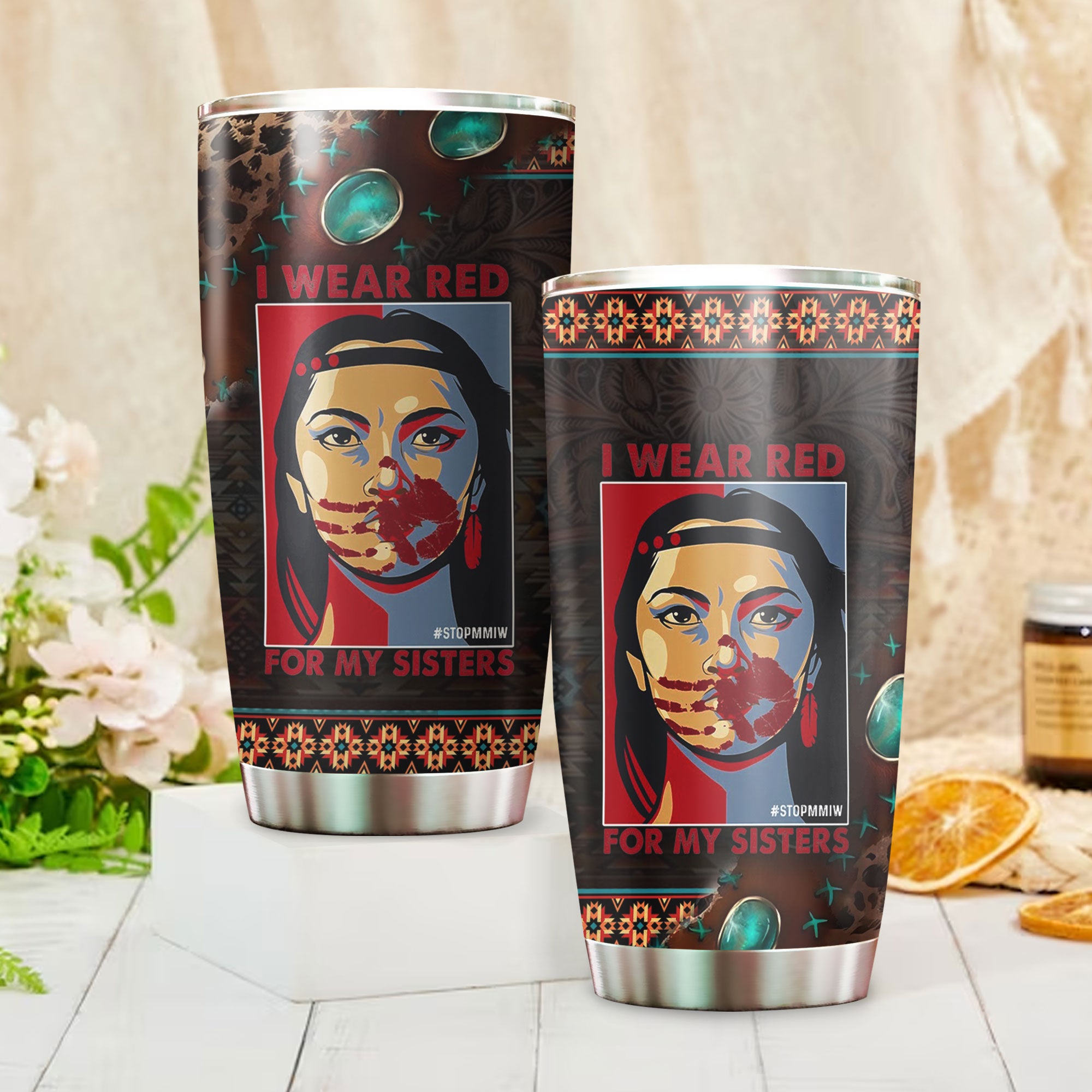 MMIW - Native American Tumbler Stainless Steel Drinking Cup