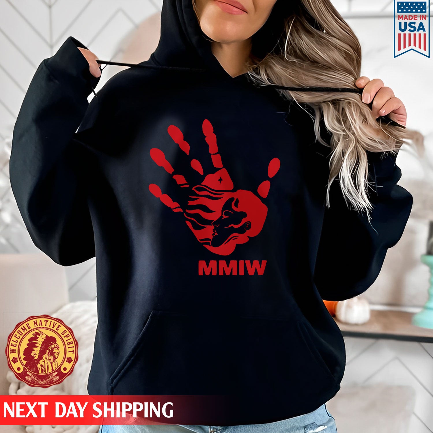 MMIW Red Hand Indigenous Owned Shirt Unisex T-Shirt/Hoodie/Sweatshirt 007