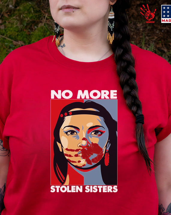 MMIW No More Stolen Sisters Red Hand Unisex Hoodie/Sweatshirt/T-Shirt 019