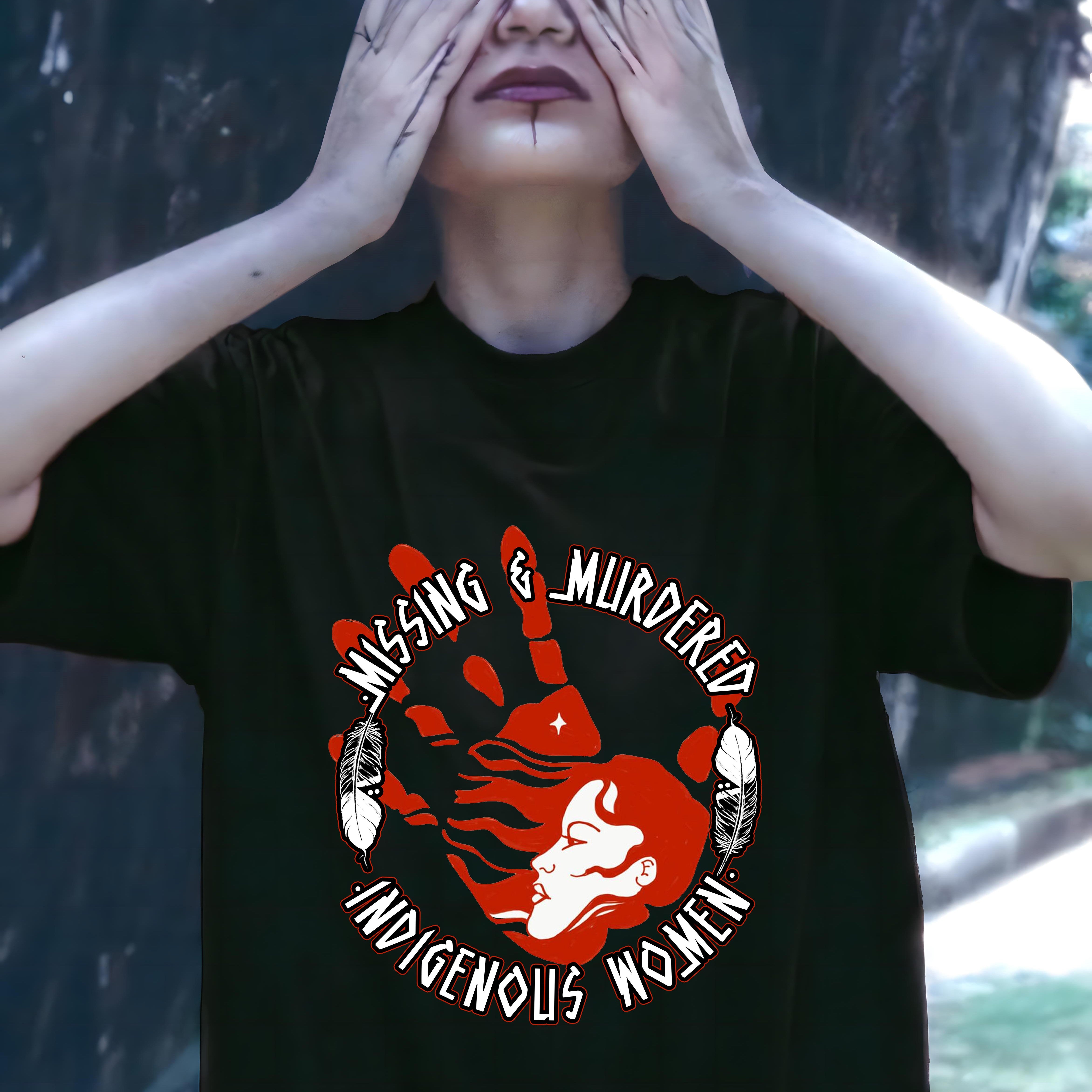 MMIW Red Hand Missing Murdered Indigenous Women Unisex Hoodie/Sweatshirt/T-Shirt
