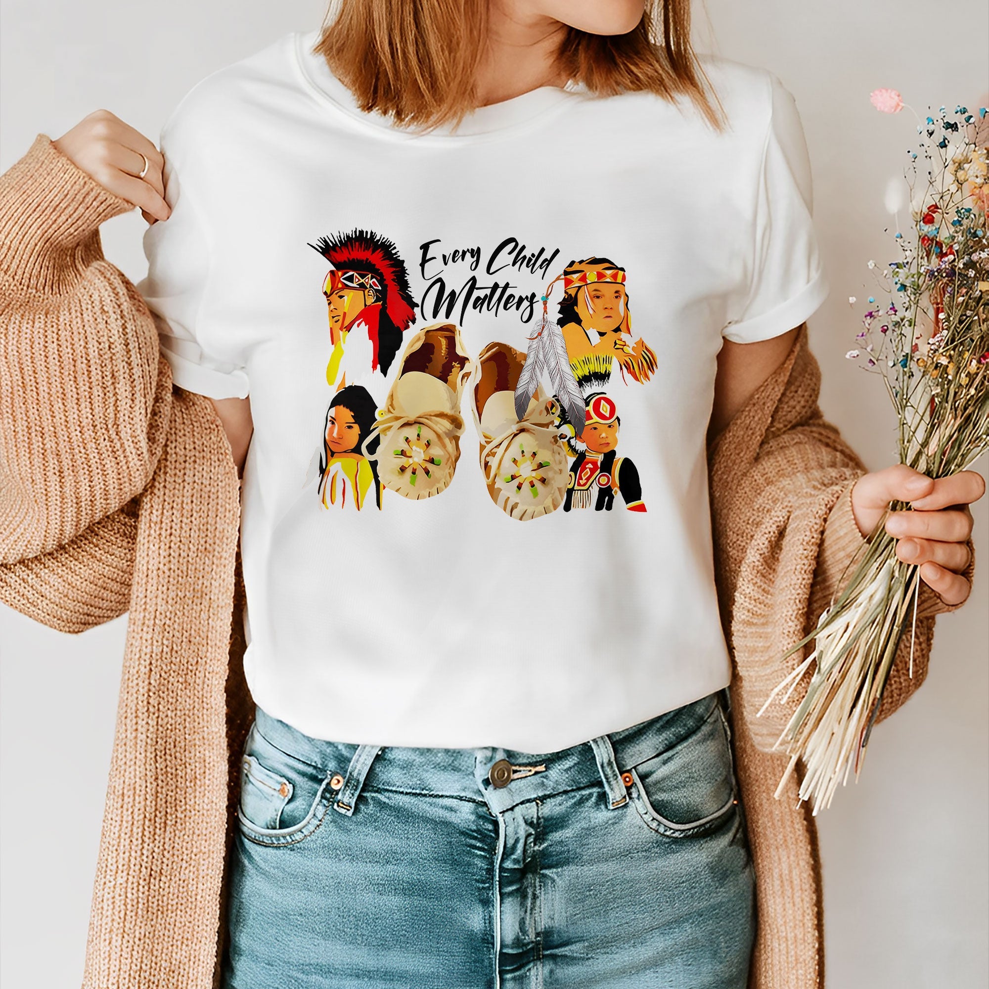 Children and Tribes United Together Orange Shirt Unisex T-shirt/Hoodie/Sweatshirt