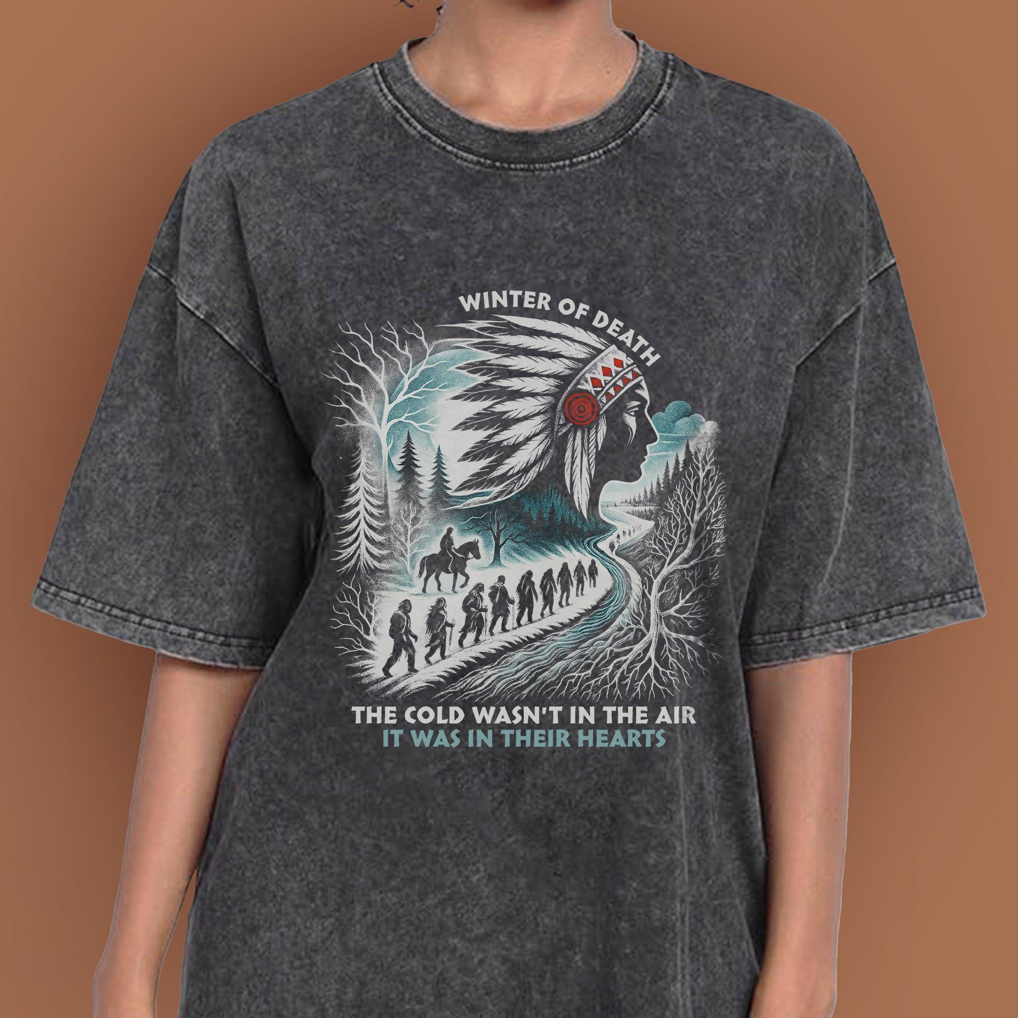 Winter of Death – Native Spirit Unisex Mineral Washed T-Shirt
