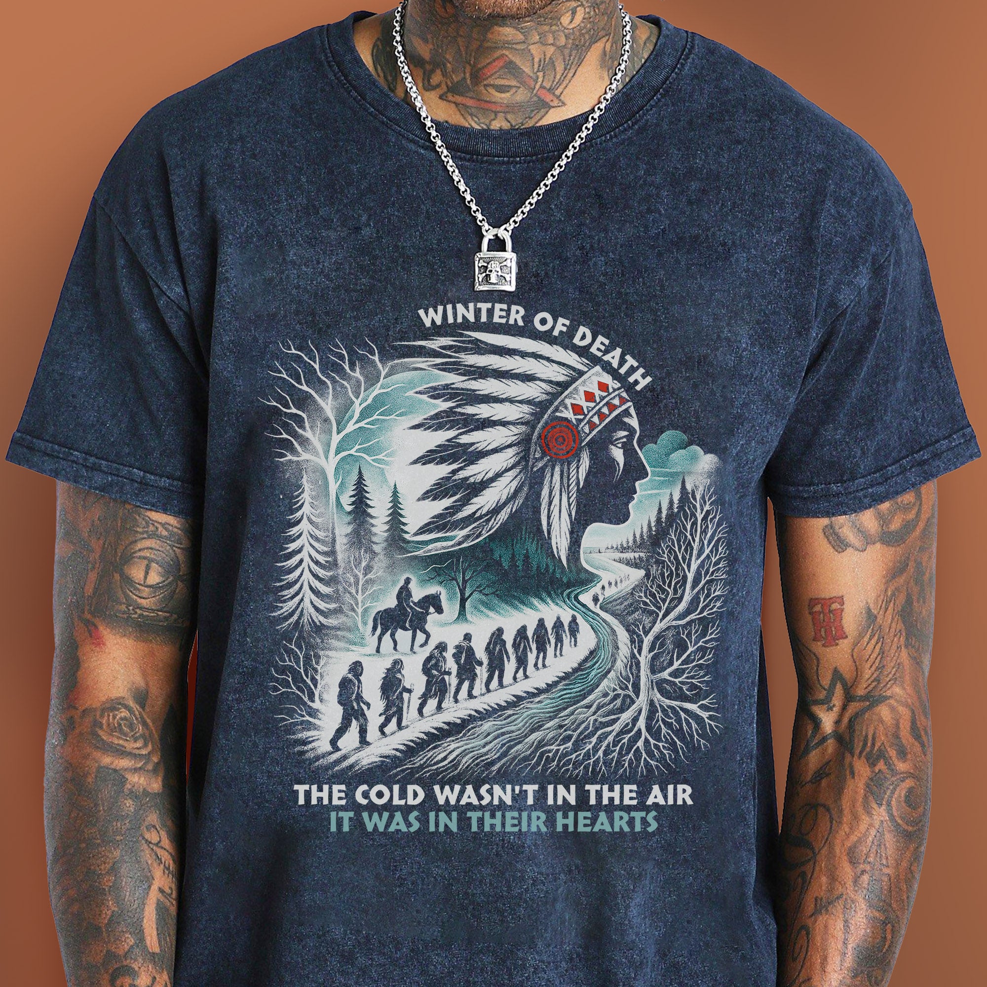 Winter of Death – Native Spirit Unisex Mineral Washed T-Shirt
