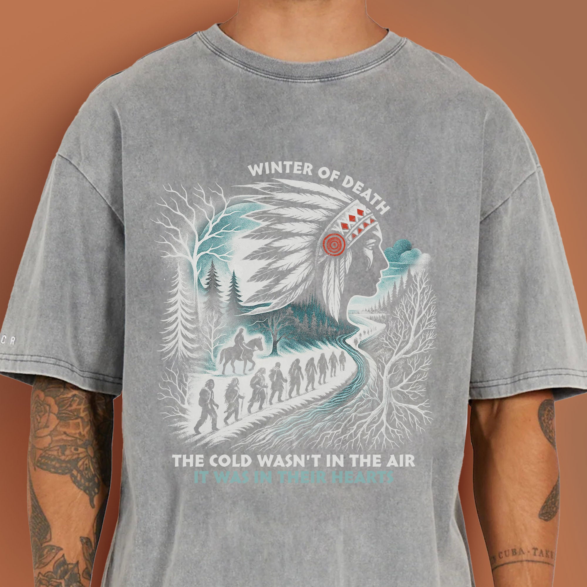Winter of Death – Native Spirit Unisex Mineral Washed T-Shirt