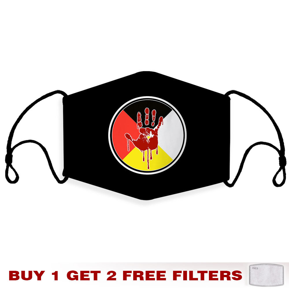 Face Mask Bandana Medicine Wheel - Justice For Missing And Murdered Indigenous Women WC02