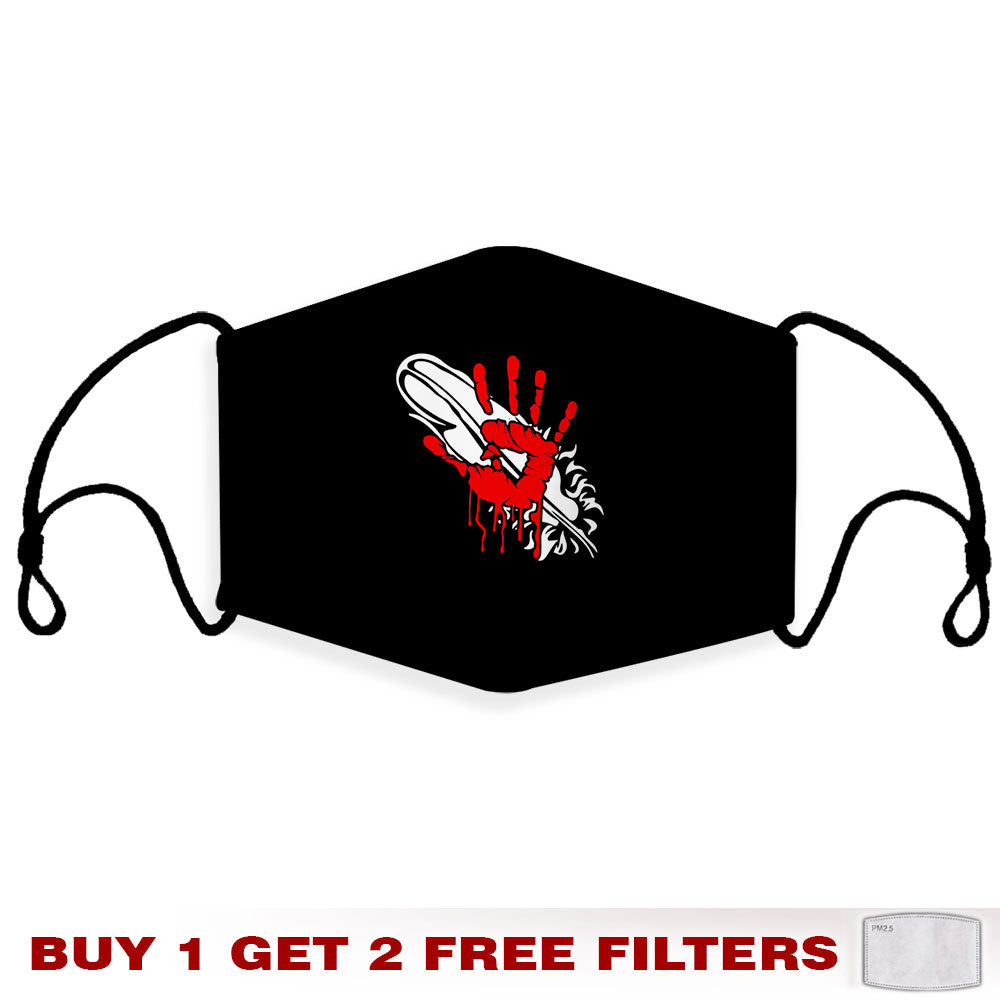 Face Mask Bandana Red Hand - Justice For Missing And Murdered Indigenous Women WC03