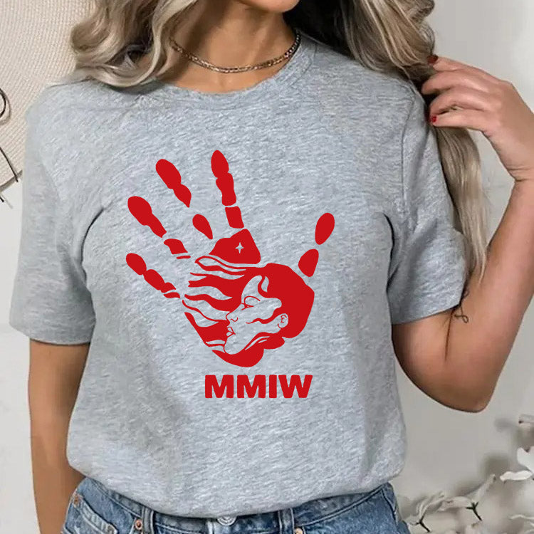 MMIW Red Hand Indigenous Owned Shirt Unisex T-shirt/Hoodie/Sweatshirt 007