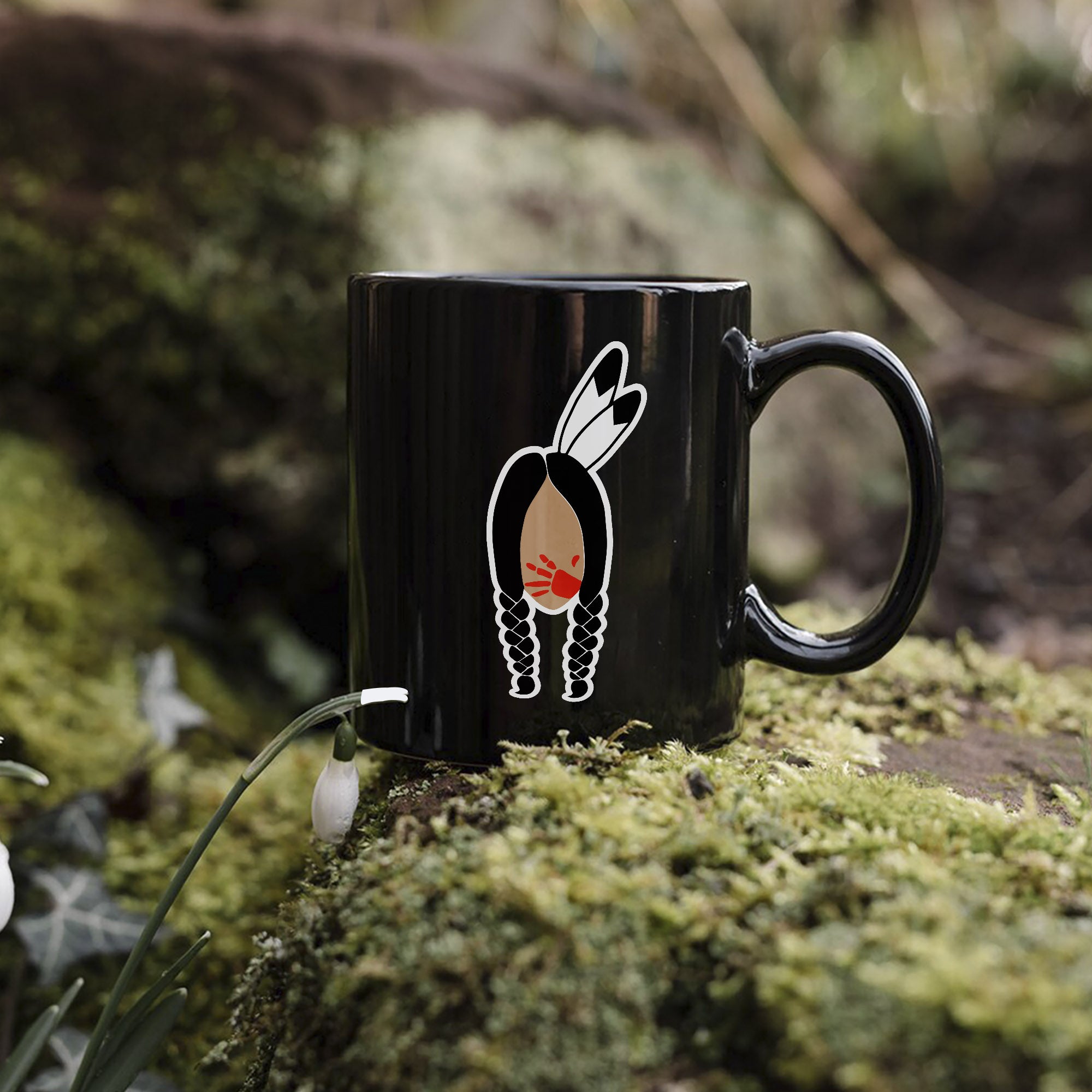 MMIW No More Stolen Sister Red Hand Coffee Mug