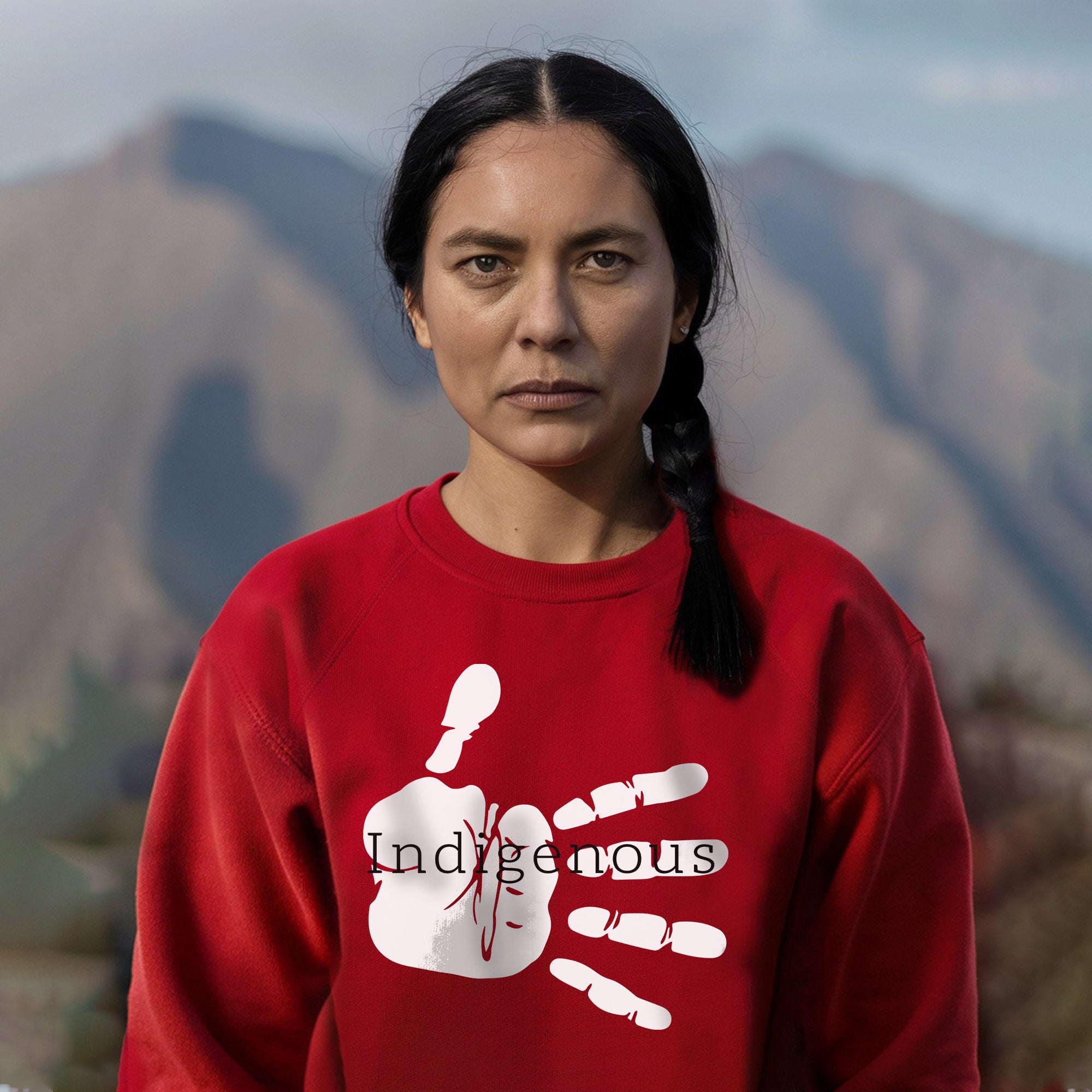 MMIW Indigenous Woman Red Hand Unisex T-Shirt/Hoodie/Sweatshirt