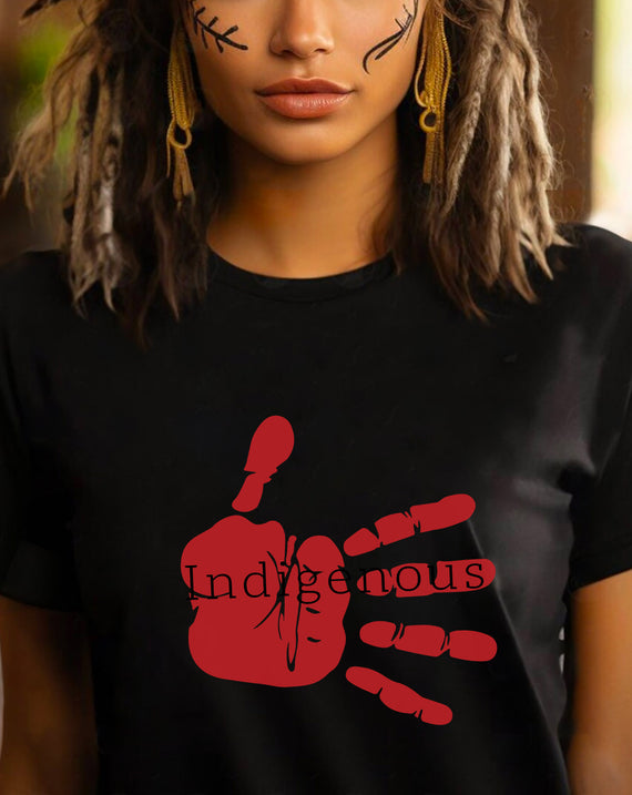 MMIW Indigenous Woman Red Hand Unisex T-Shirt/Hoodie/Sweatshirt