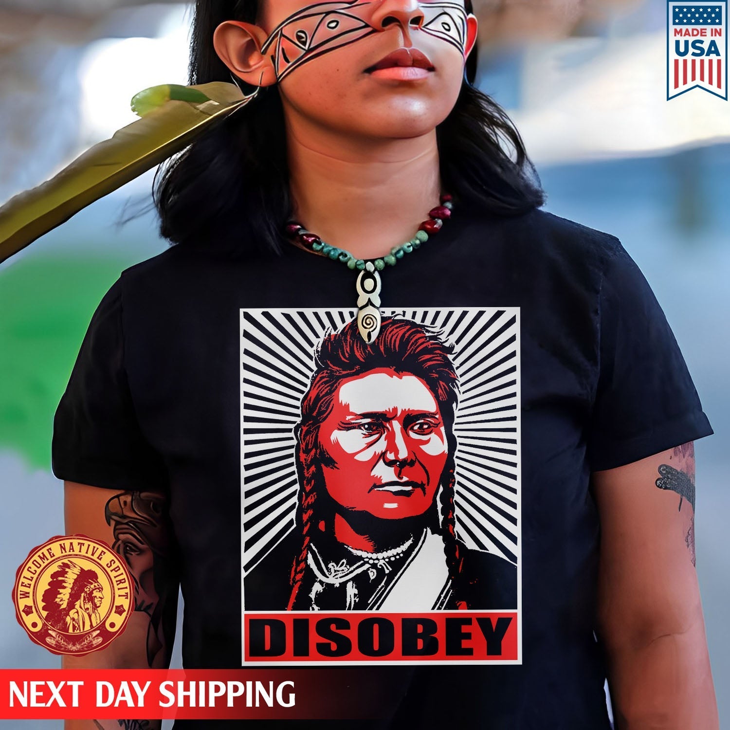 Chief Joseph Disobey Native American Man Native American Unisex T-shirt/Hoodie/Sweatshirt
