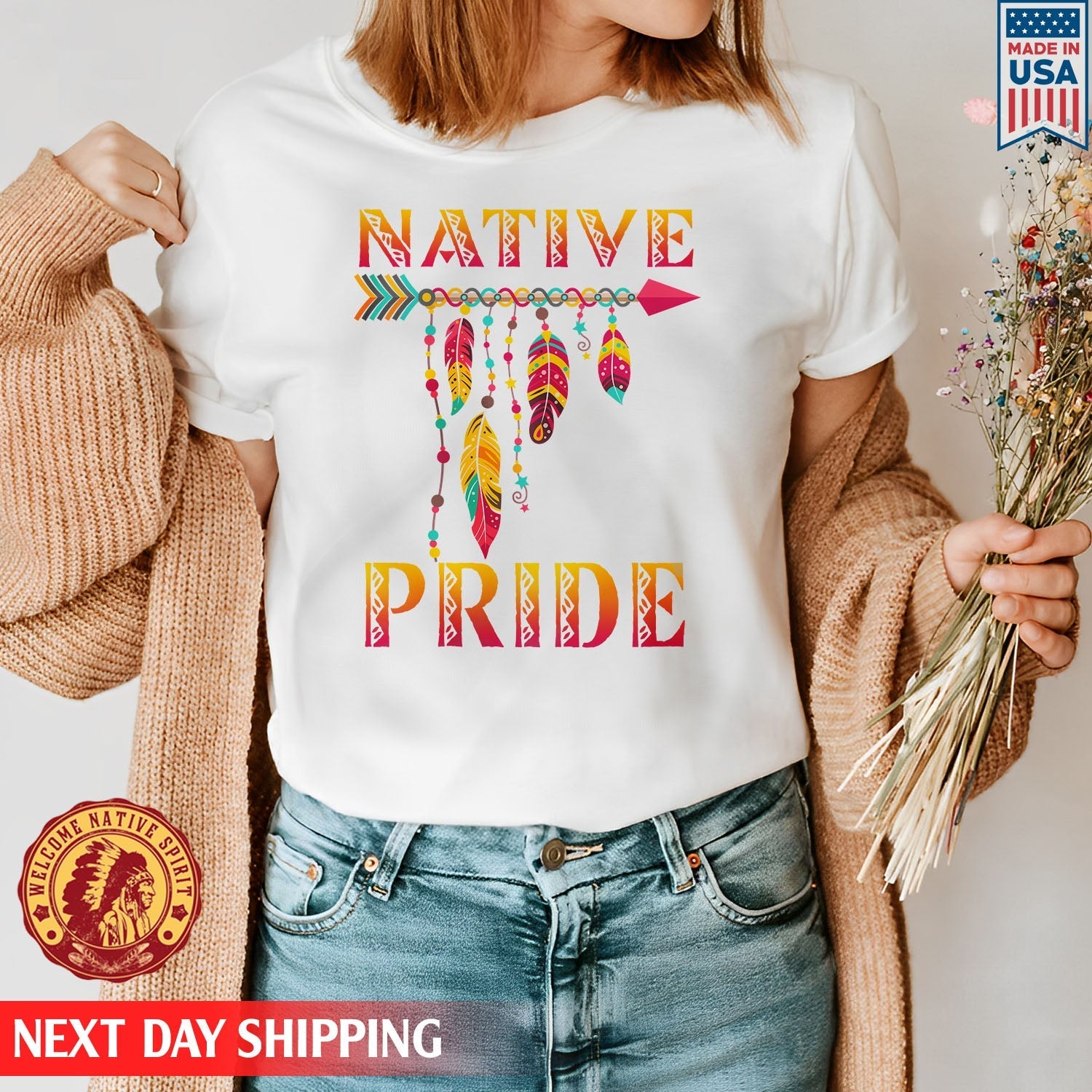 Native American Pride Feather Native Unisex T-shirt/Hoodie/Sweatshirt