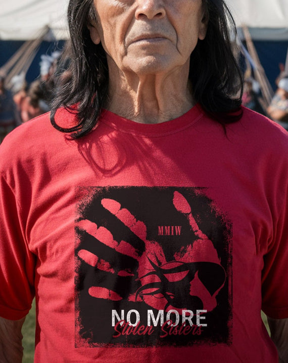 MMIW No More Stolen Sisters Red Hand Unisex T-Shirt/Hoodie/Sweatshirt 140