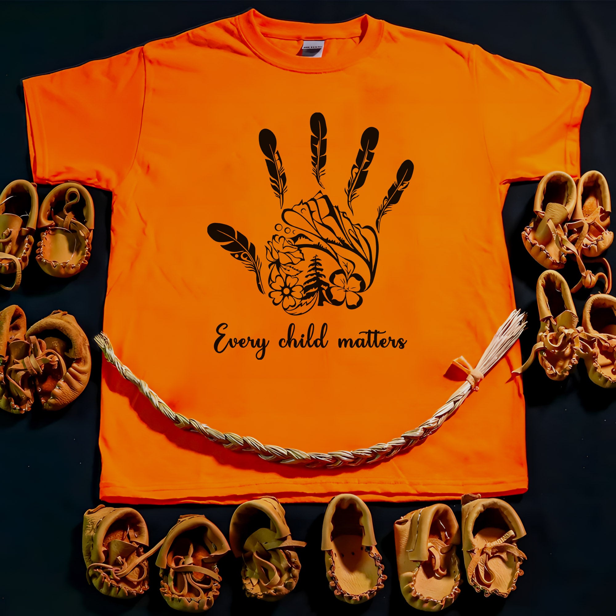Every Child Matters Native Handprint Luxe Native American Unisex T-Shirt/Hoodie/Sweatshirt
