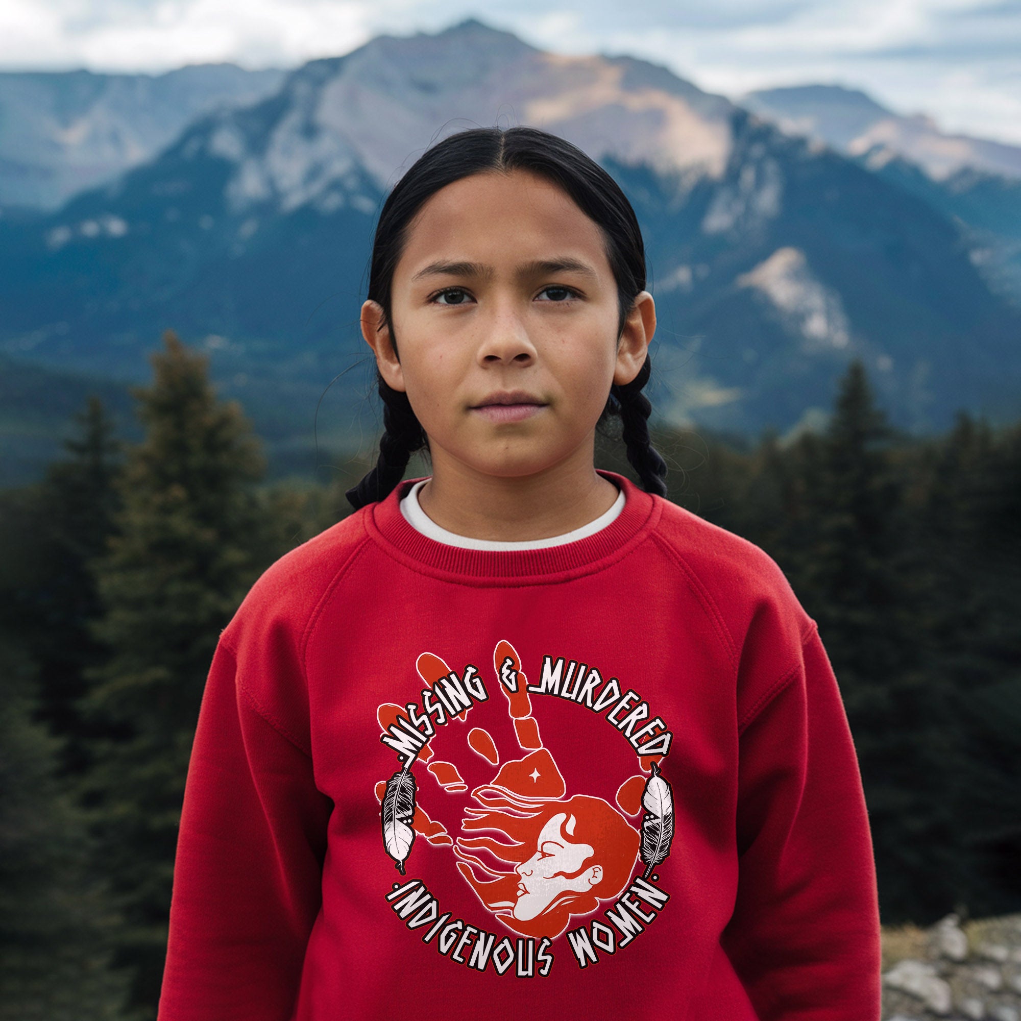 MMIW Red Hand Missing Murdered Indigenous Women Unisex Hoodie/Sweatshirt/T-Shirt
