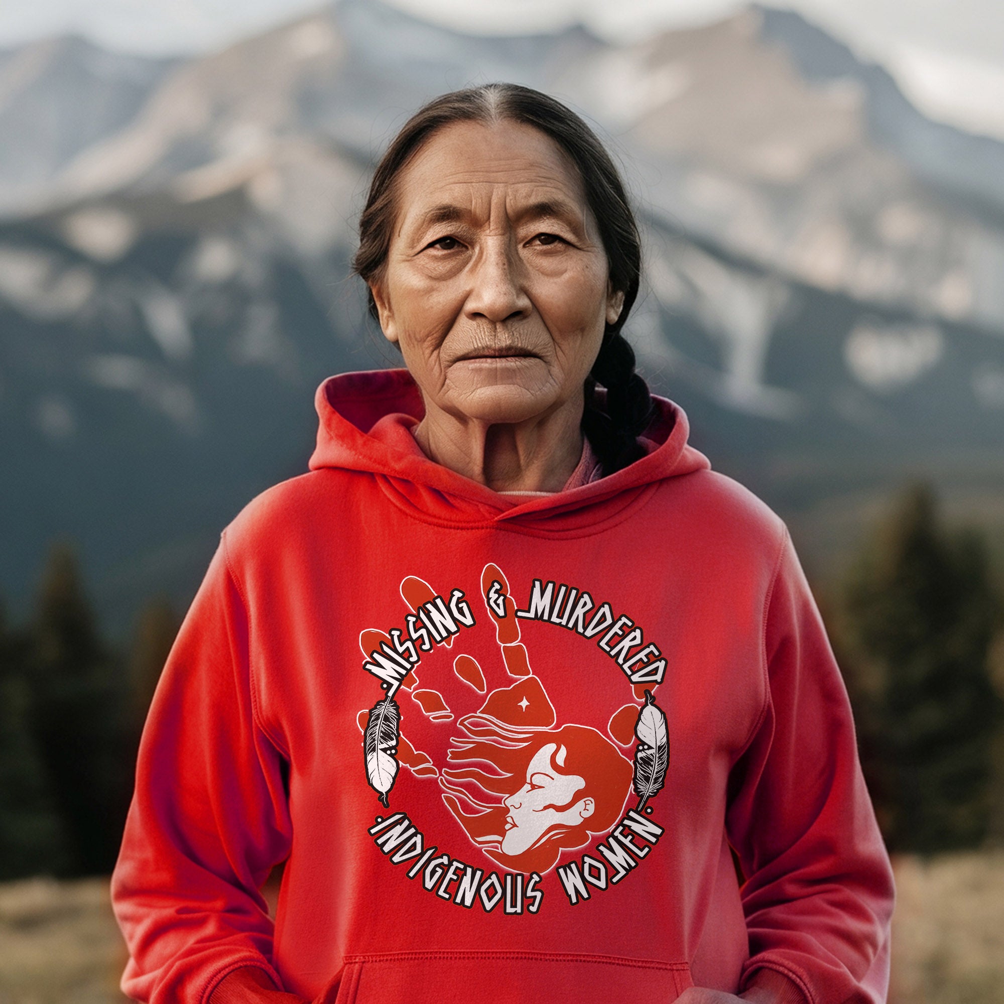 MMIW Red Hand Missing Murdered Indigenous Women Unisex Hoodie/Sweatshirt/T-Shirt