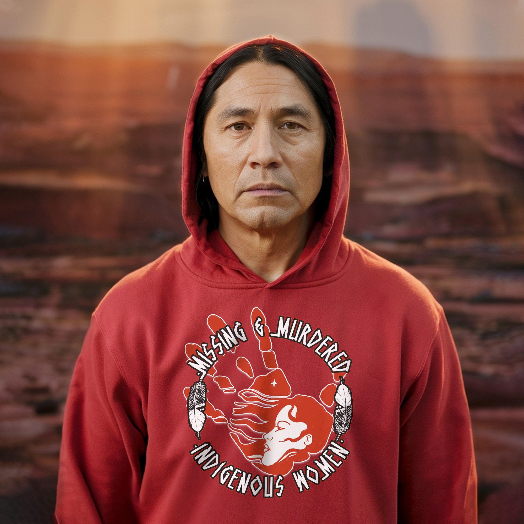 MMIW Red Hand Missing Murdered Indigenous Women Unisex Hoodie/Sweatshirt/T-Shirt