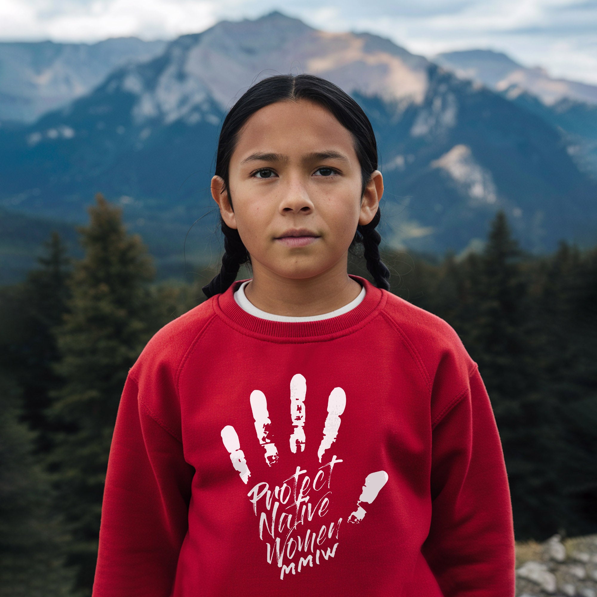 MMIW Protect Native Women Red Hand Unisex Hoodie/Sweatshirt/T-Shirt