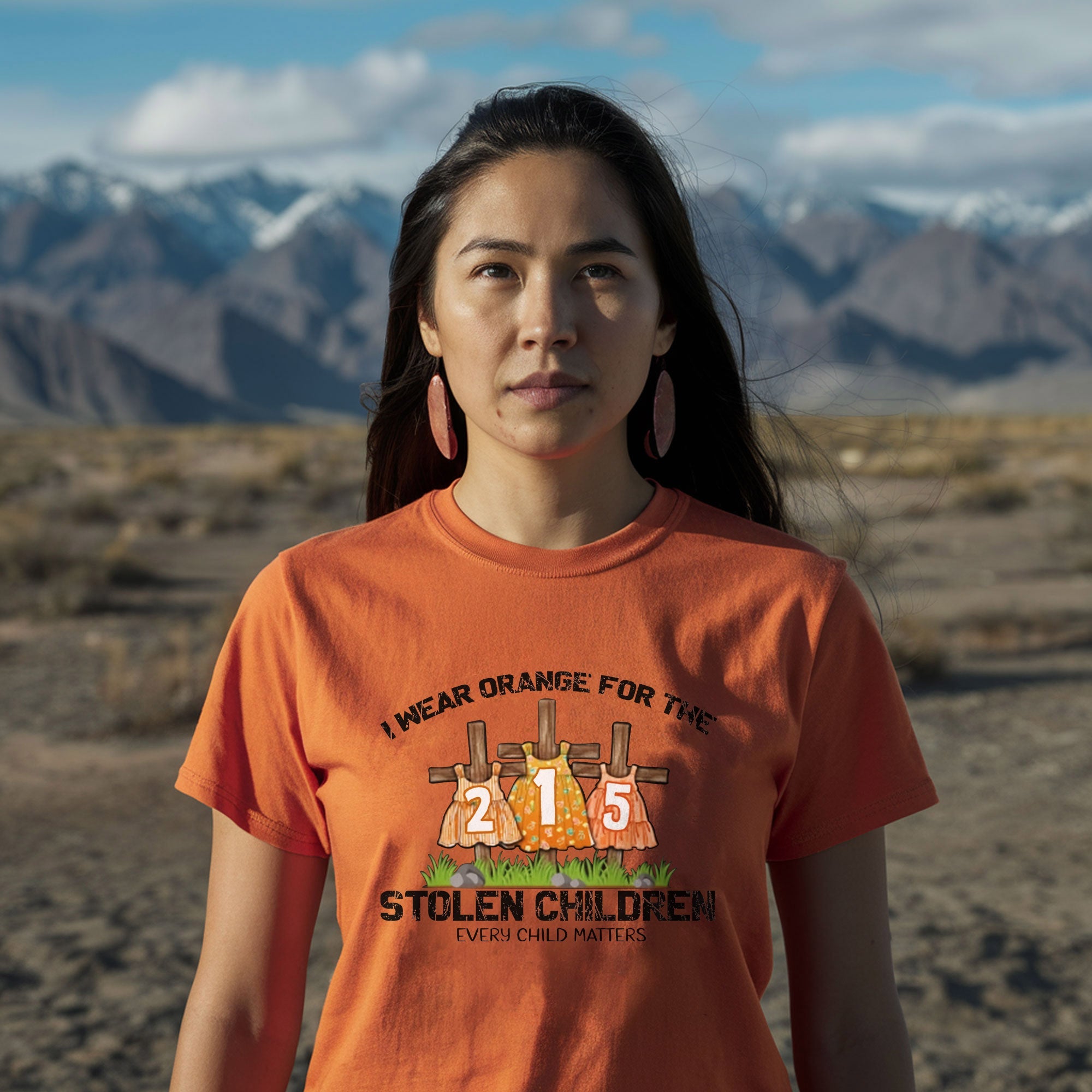 Every Child Matters I Wear Orange For The 215 Stolen Children For Orange Shirt Day Unisex T-shirt/Hoodie/Sweatshirt