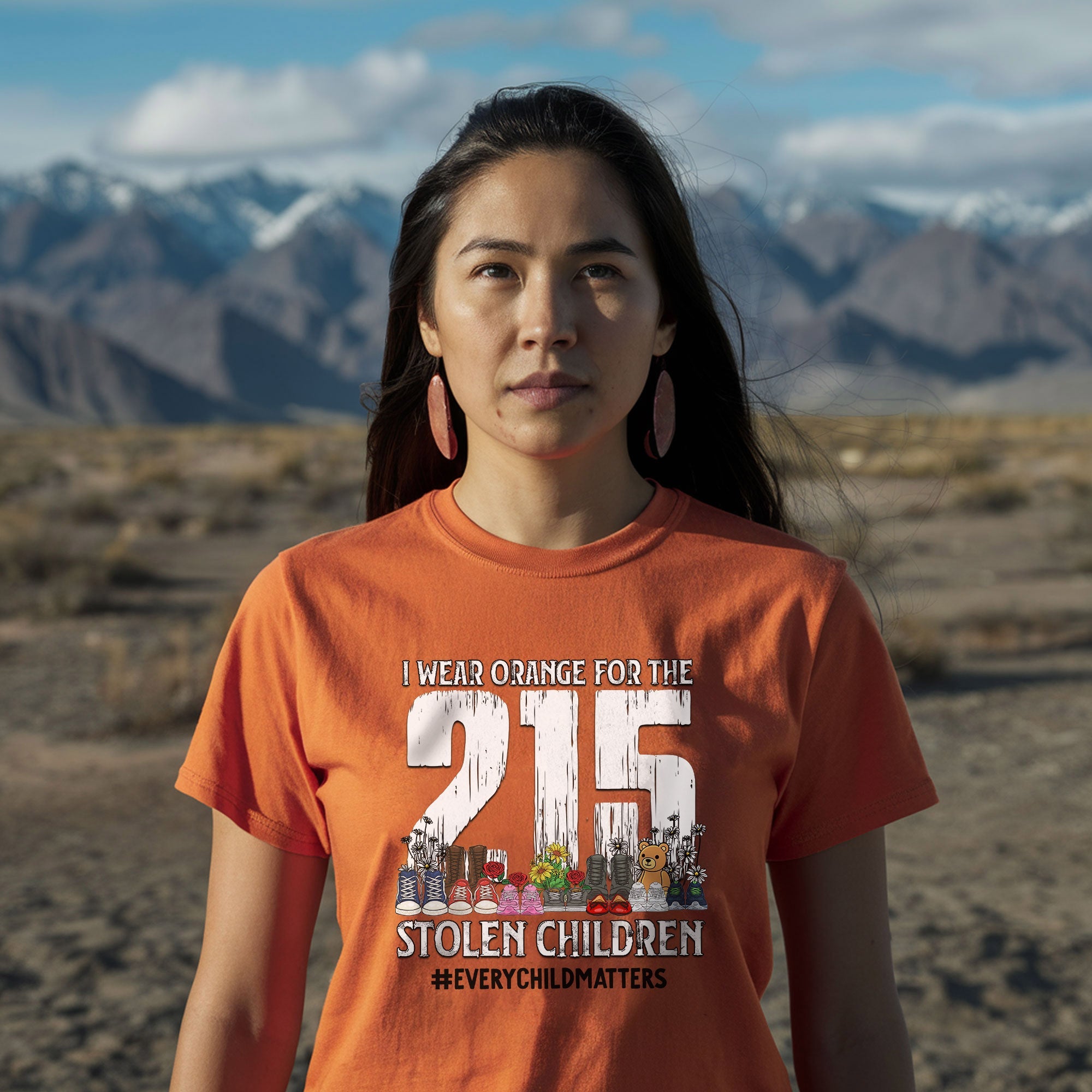 Every Child Matters I Wear Orange For The 215 Stolen Children For Orange Day Unisex T-shirt/Hoodie/Sweatshirt