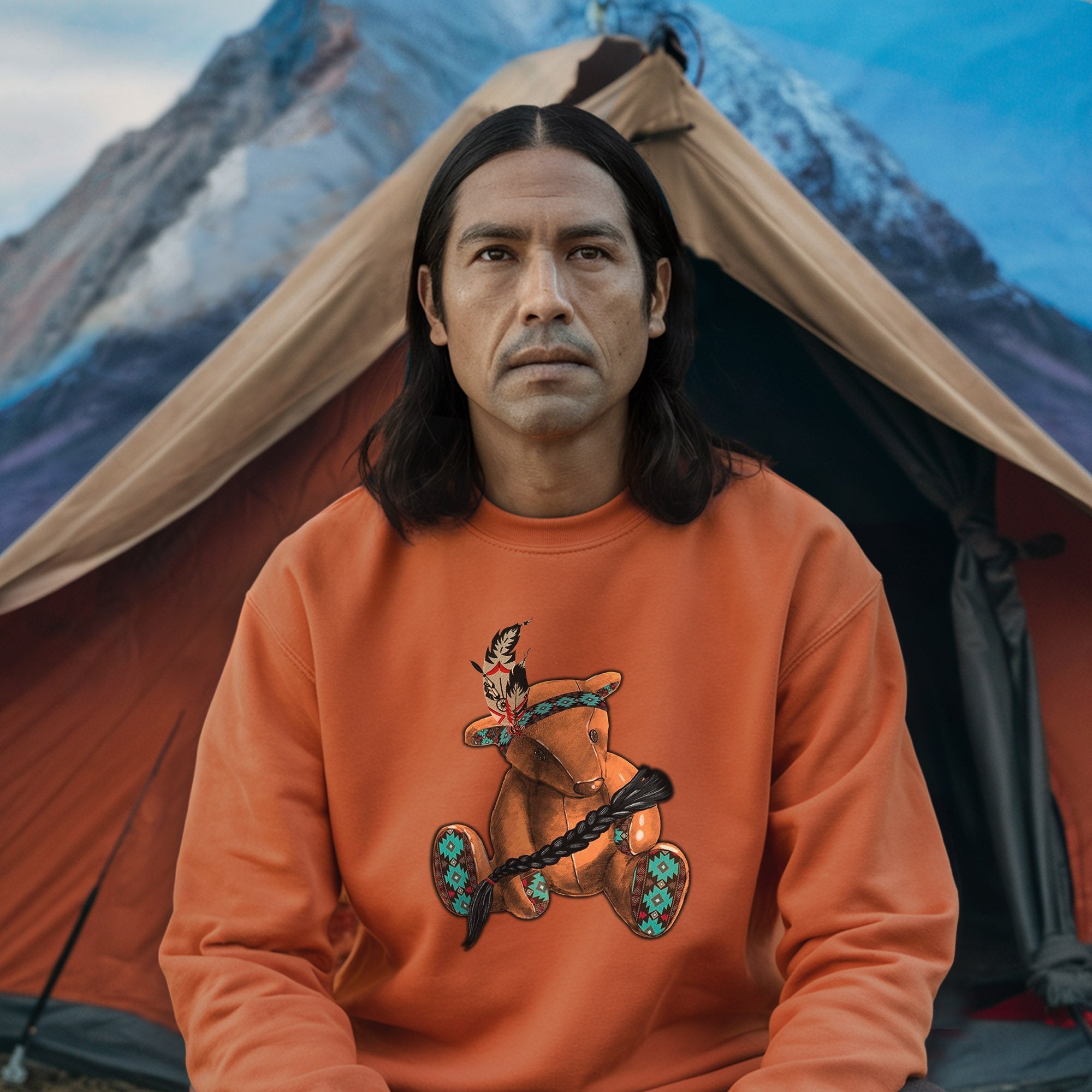 Every Child Matters Orange Bear Indigenous Unisex T-shirt/Hoodie/Sweatshirt