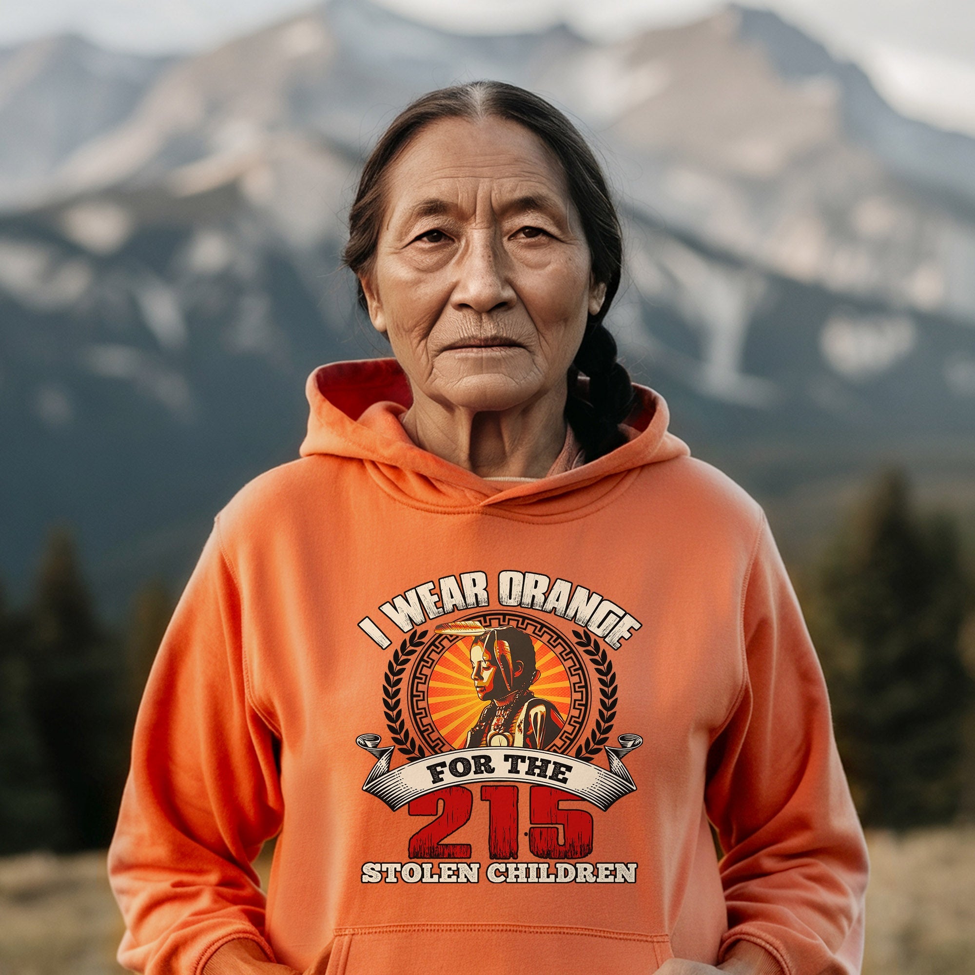 Every Child Matters I Wear Orange For The 215 Stolen Children Orange Day Unisex T-shirt/Hoodie/Sweatshirt