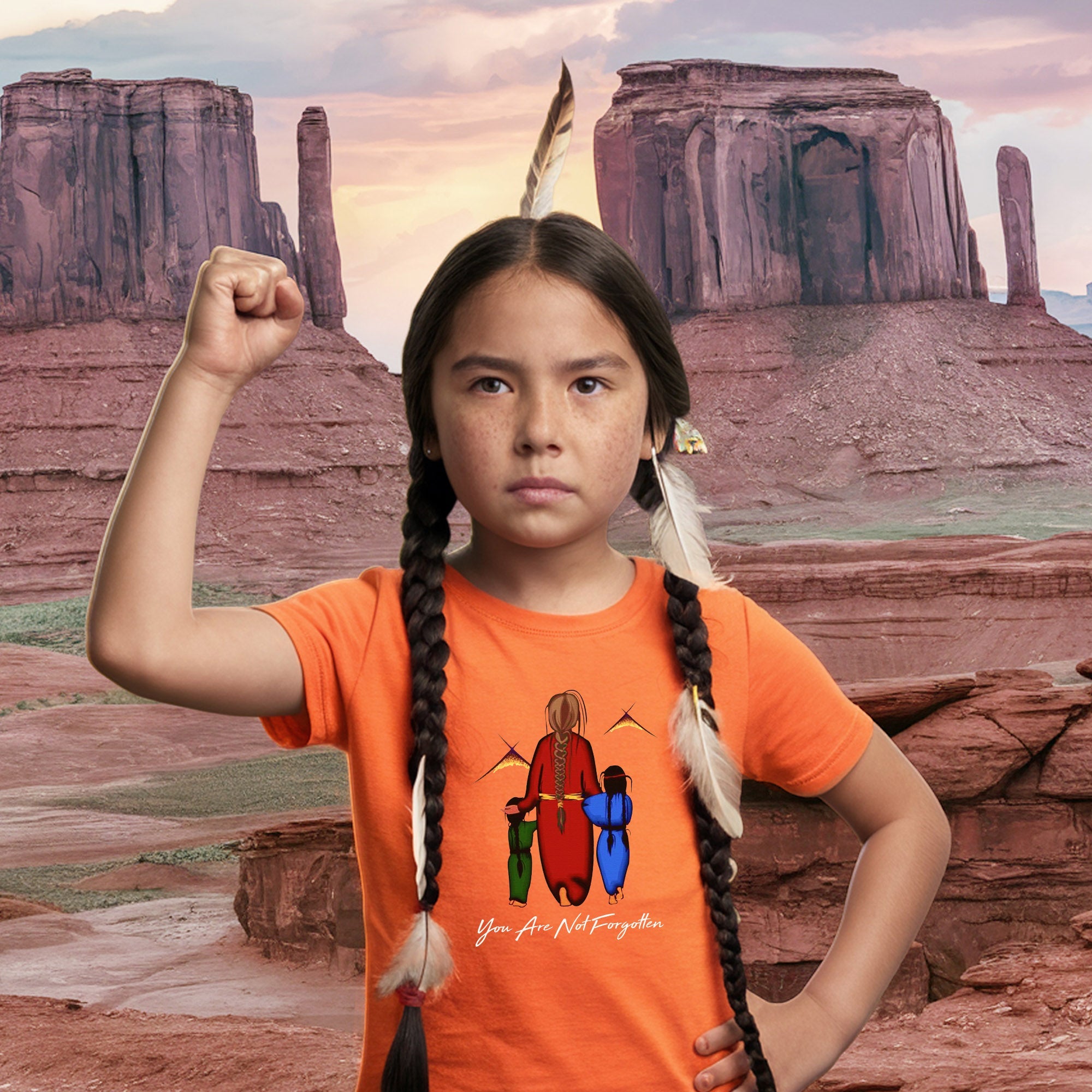 Every Child Matters You Are Not Forgotten Grandma With Grandniece Indigenous Unisex T-shirt/Hoodie/Sweatshirt