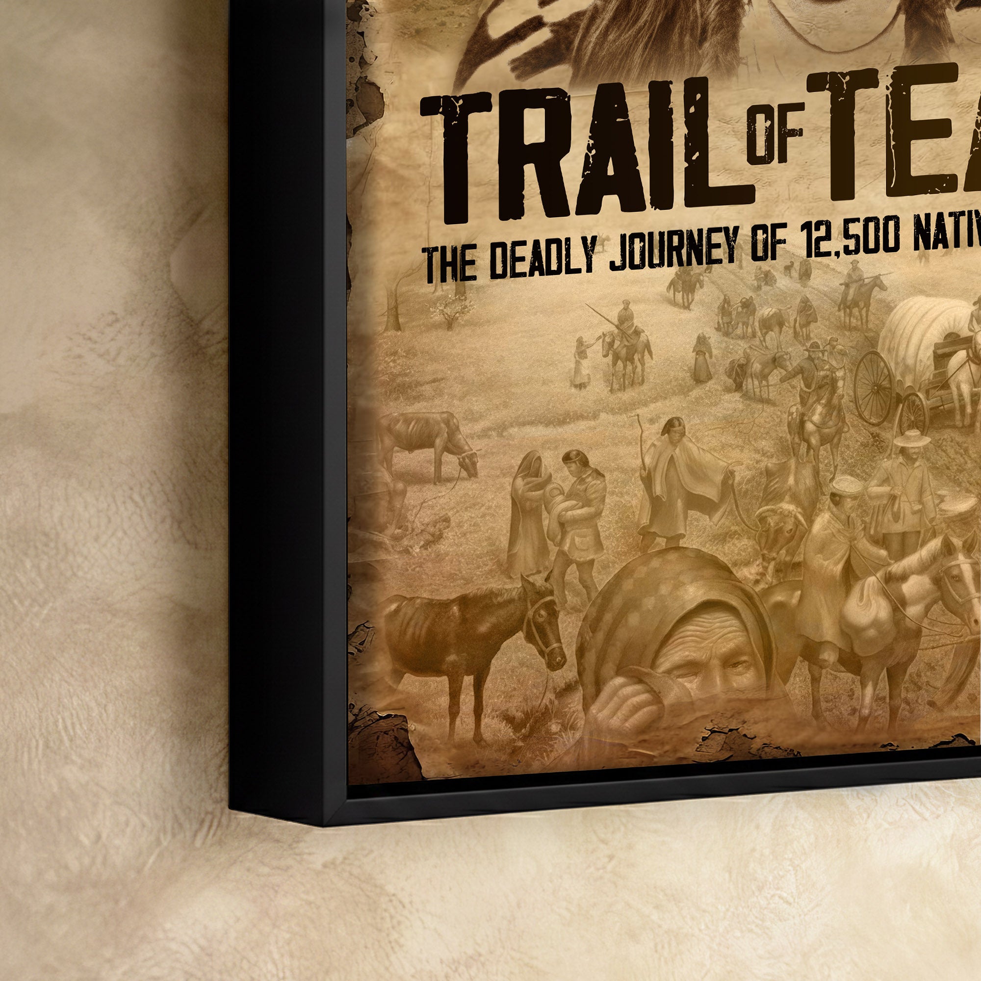 Native Spirit - Trail Of Tears Artwork Poster/ Canvas