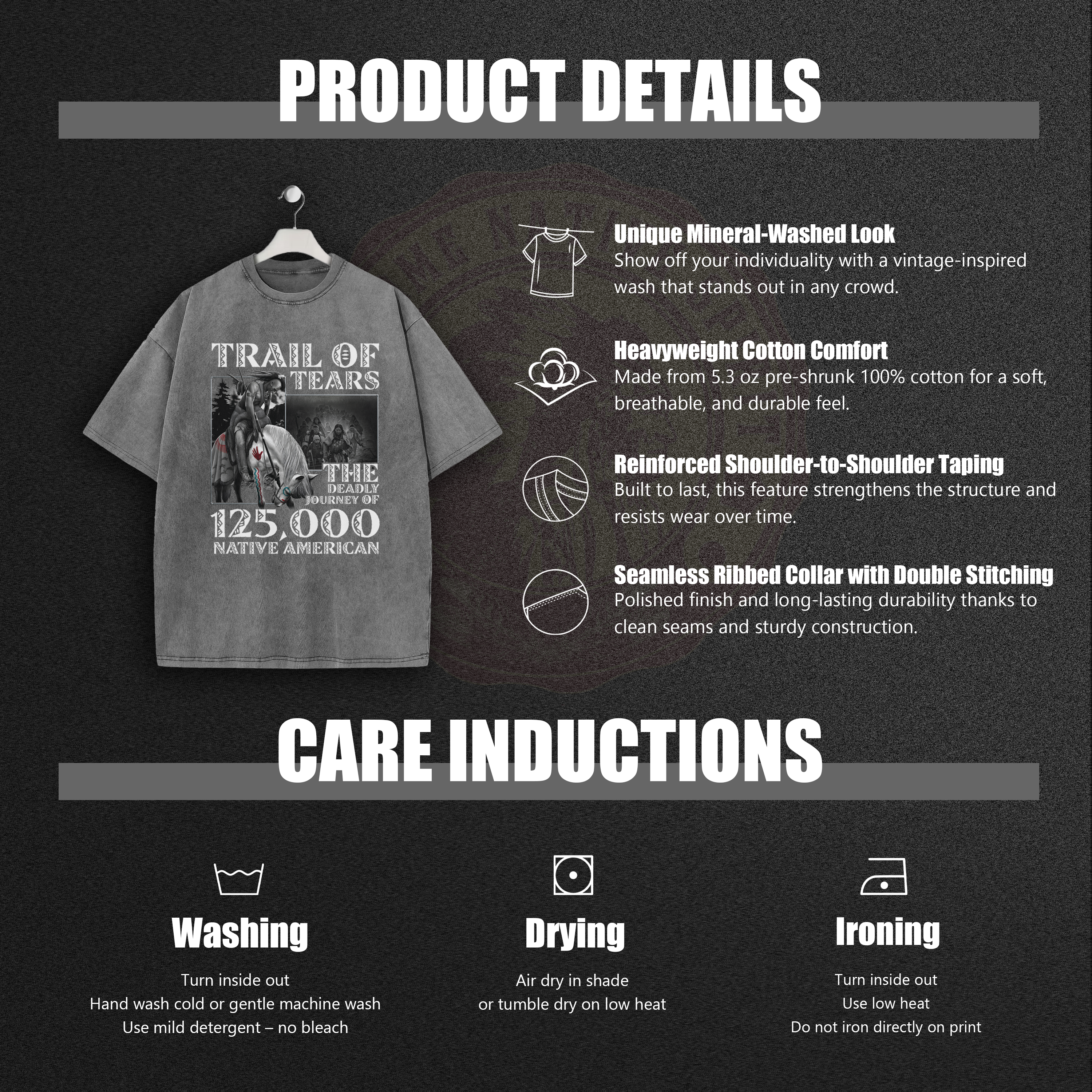 No More Stolen Sisters Protect Native Women Unisex Mineral Washed T-Shirt