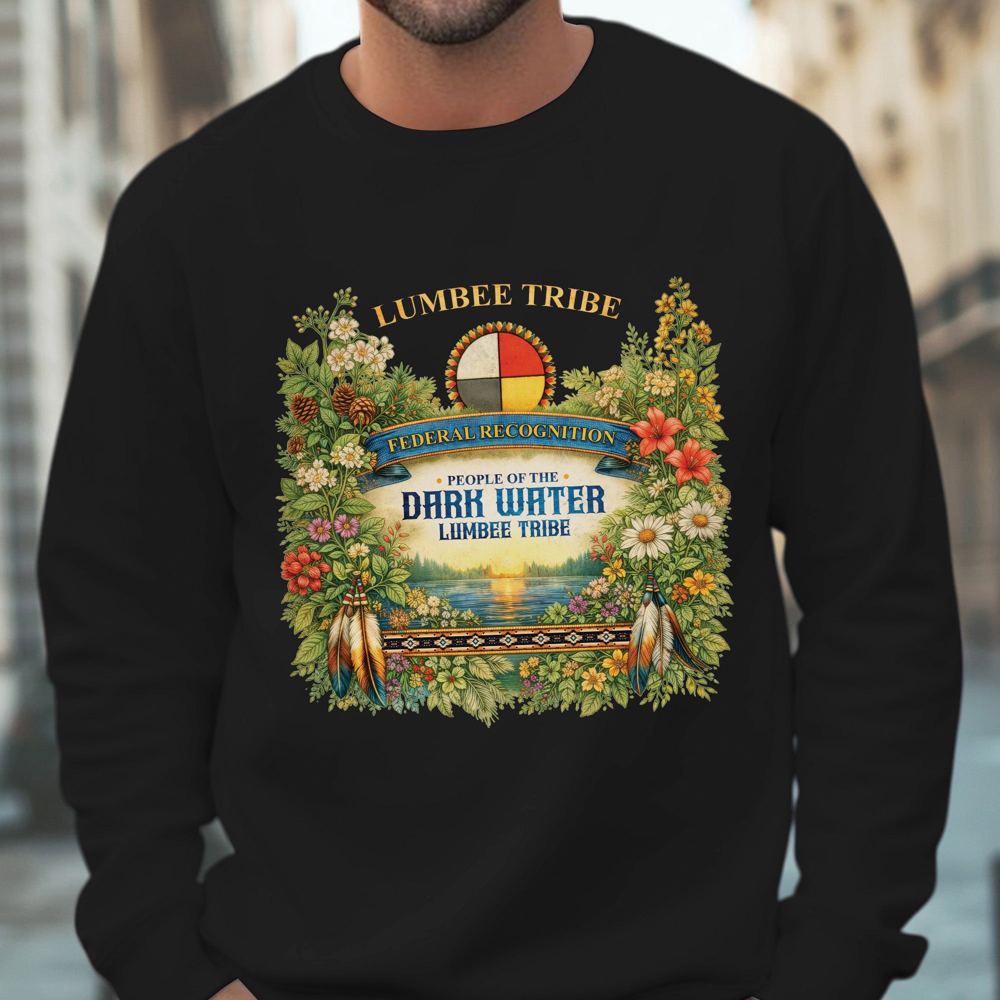 Lumbee Tribe Federal Recognition – Dark Water People Native American Art Unisex T-shirt/T-shirt V-neck/Hoodie/Sweatshirt