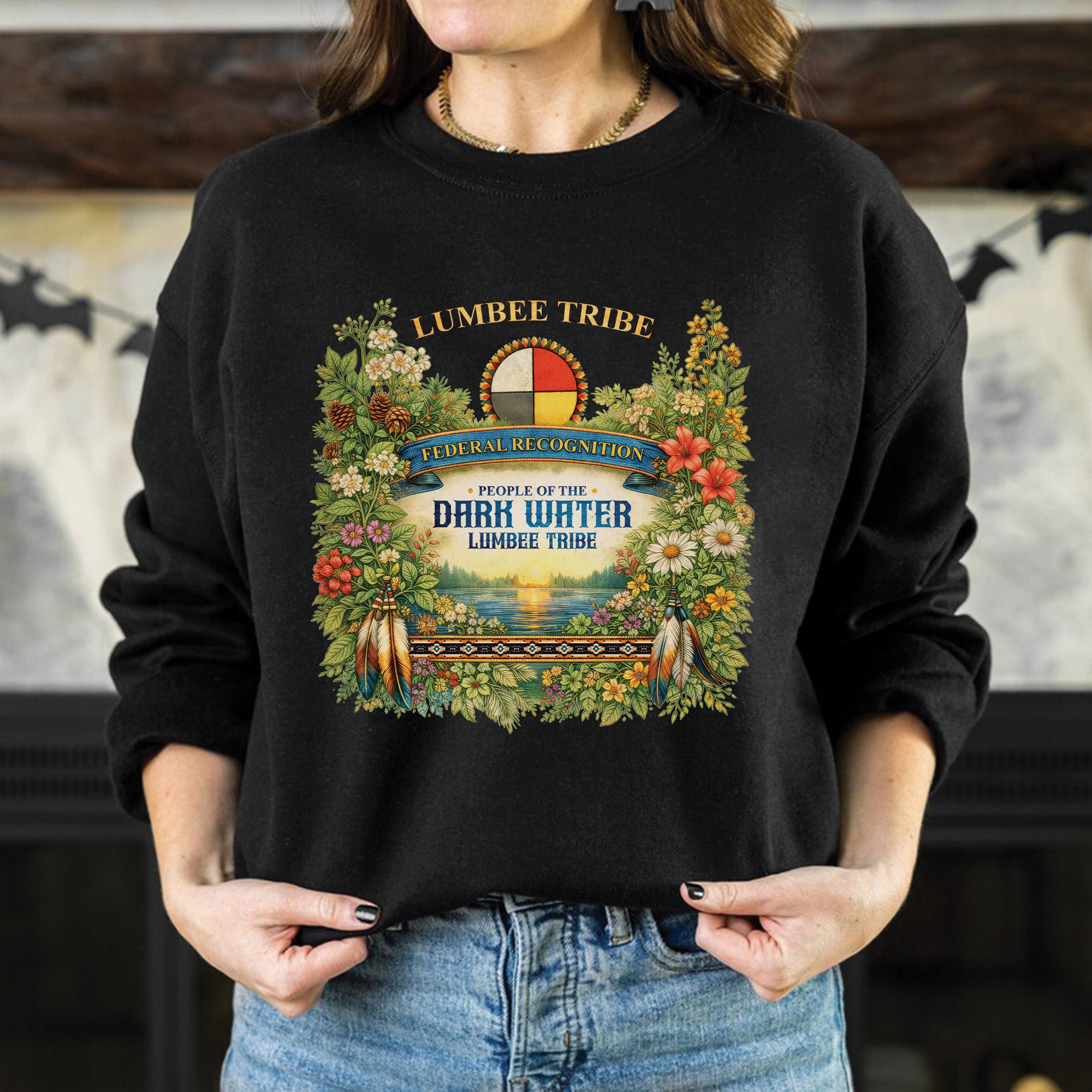 Lumbee Tribe Federal Recognition – Dark Water People Native American Art Unisex T-shirt/T-shirt V-neck/Hoodie/Sweatshirt