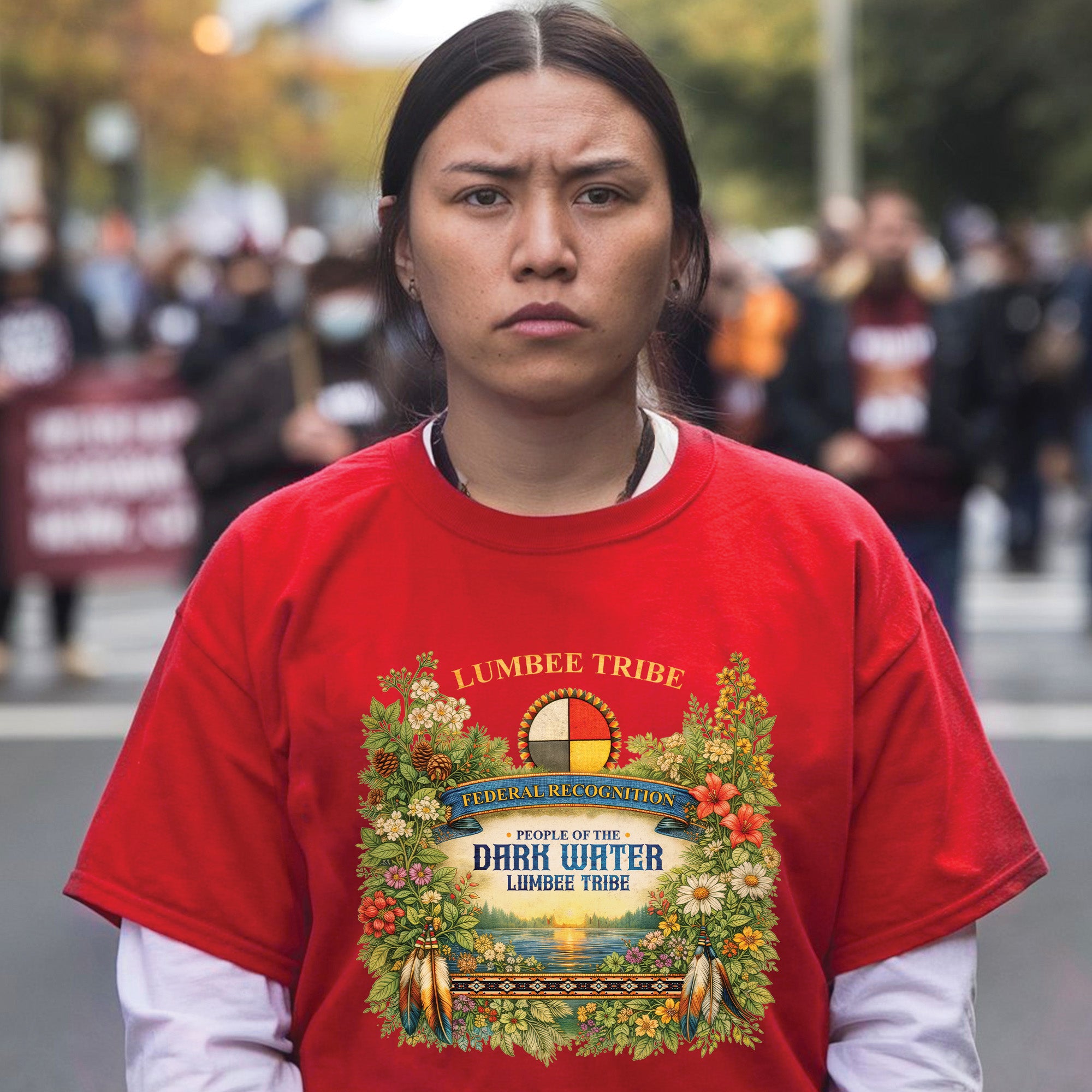 Lumbee Tribe Federal Recognition – Dark Water People Native American Art Unisex T-shirt/T-shirt V-neck/Hoodie/Sweatshirt