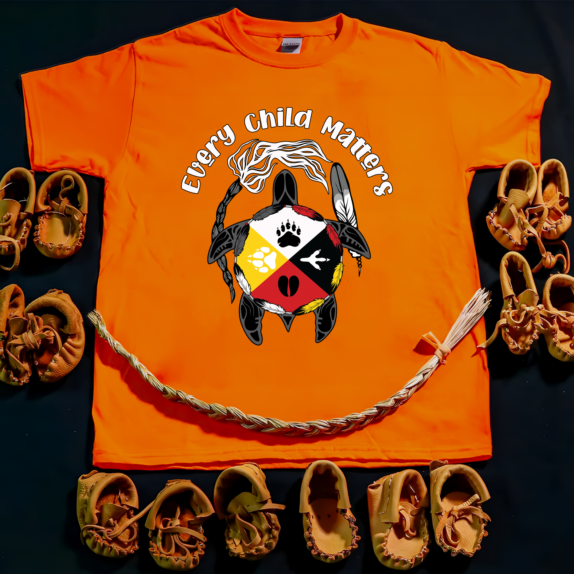 Sacred Circle of Healing – For Orange Shirt Day Unisex T-Shirt/Hoodie/Sweatshirt 143