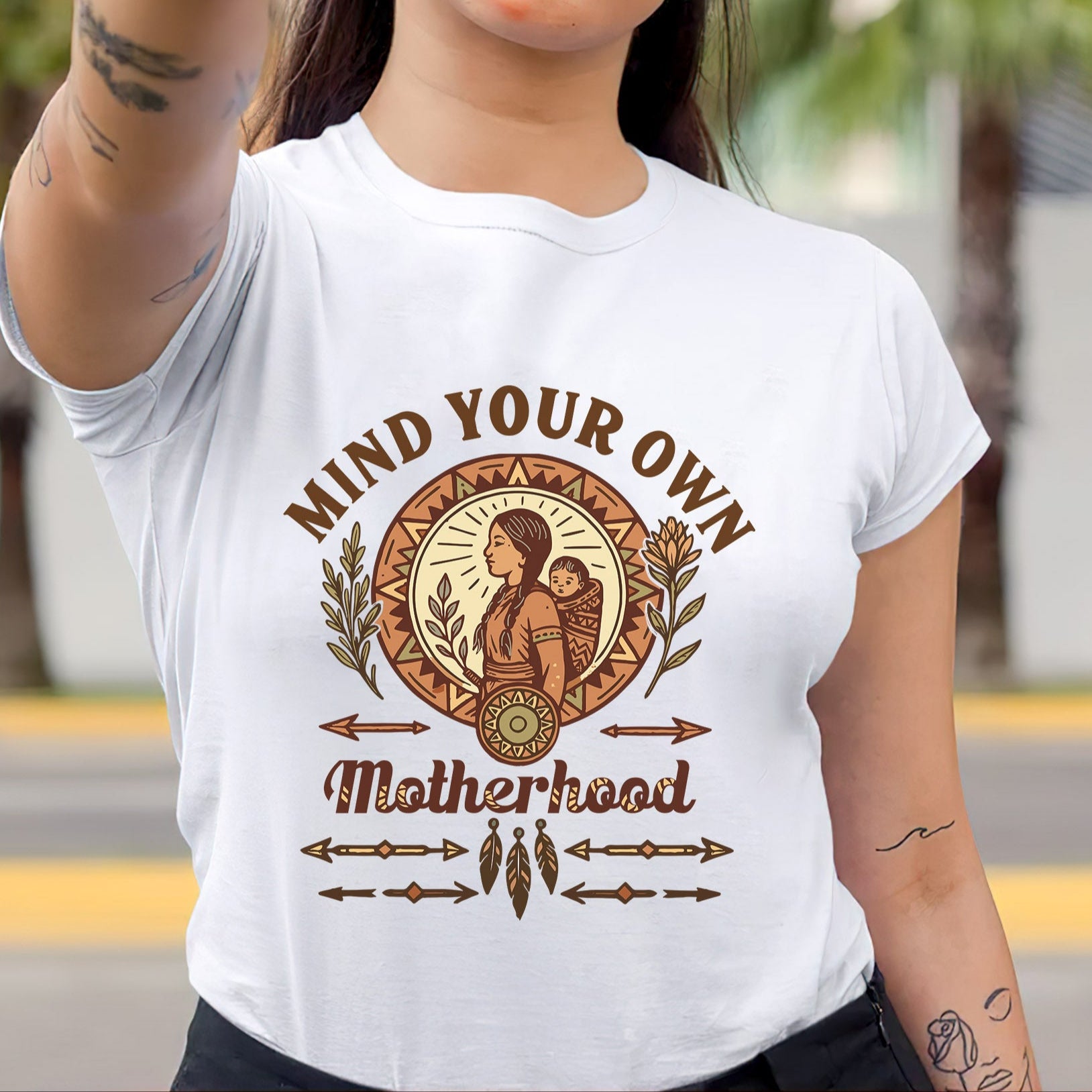 Mind Your Own Motherhood - One Side Unisex Style 7 T-Shirt/T-Shirt V-Neck/Hoodie/Sweatshirt