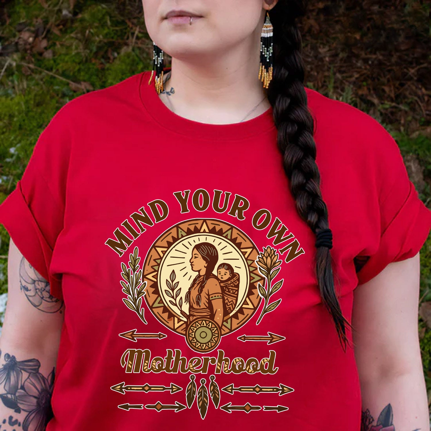 Mind Your Own Motherhood - One Side Unisex Style 7 T-Shirt/T-Shirt V-Neck/Hoodie/Sweatshirt