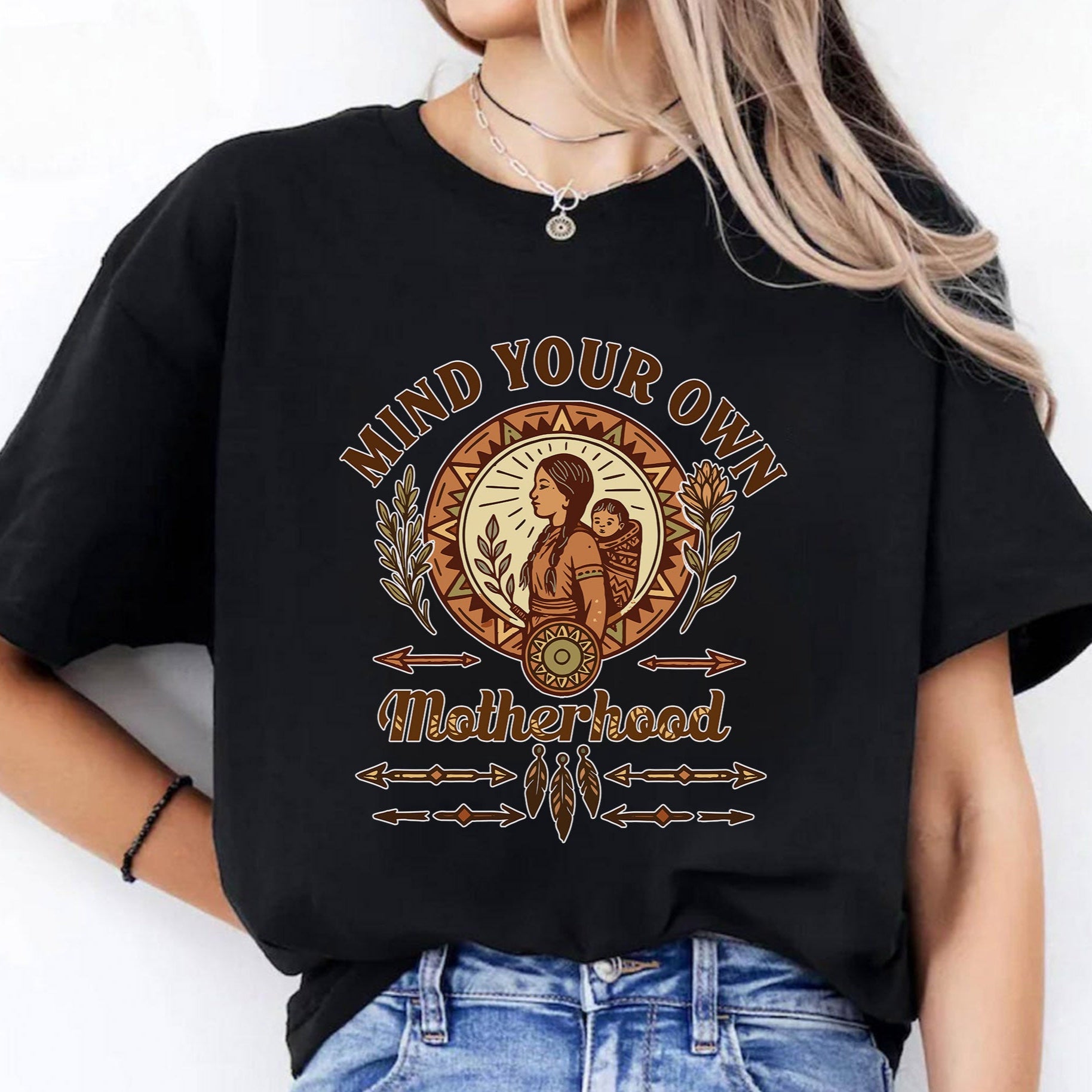 Mind Your Own Motherhood - One Side Unisex Style 7 T-Shirt/T-Shirt V-Neck/Hoodie/Sweatshirt