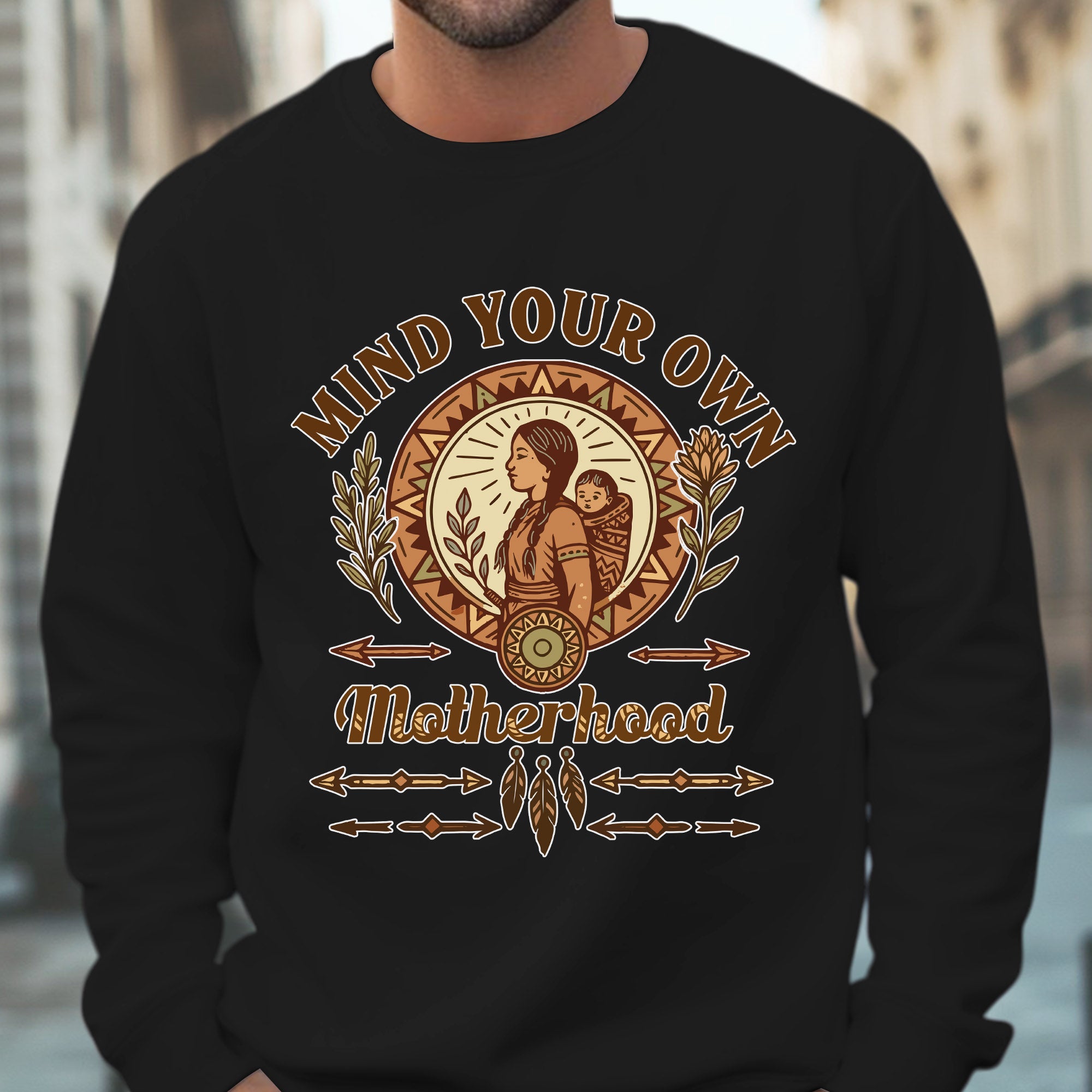 Mind Your Own Motherhood - One Side Unisex Style 7 T-Shirt/T-Shirt V-Neck/Hoodie/Sweatshirt