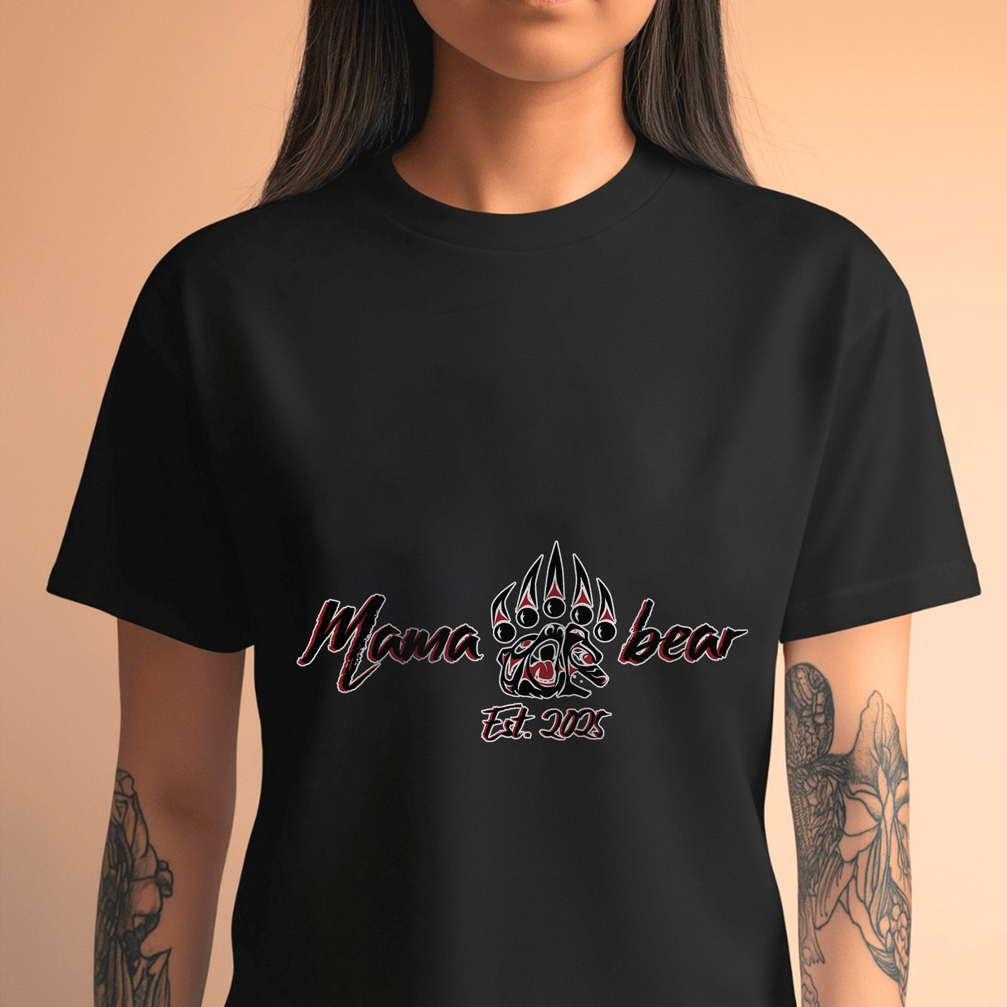 Mama Bear – Established 2005 Claw Design Tee Unisex T-Shirt/T-Shirt V-Neck/Hoodie/Sweatshirt