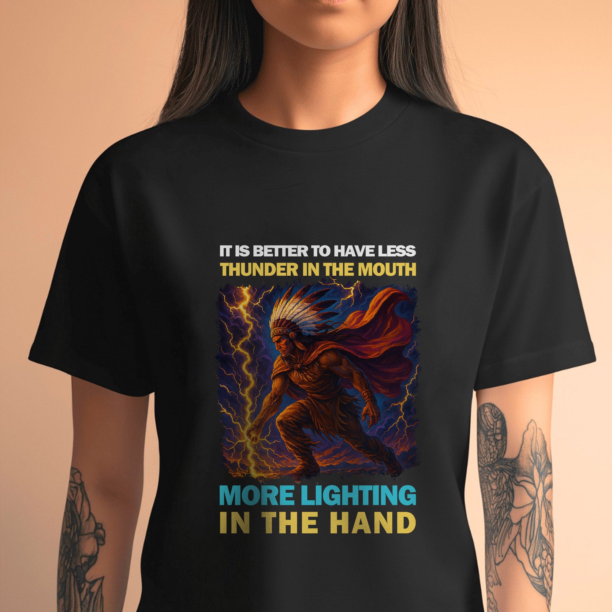 It Is Better To Have Less Thunder In The Mouth More Lighting In The Hand – Unisex T-Shirt/T-Shirt V-Neck/Hoodie/Sweatshirt