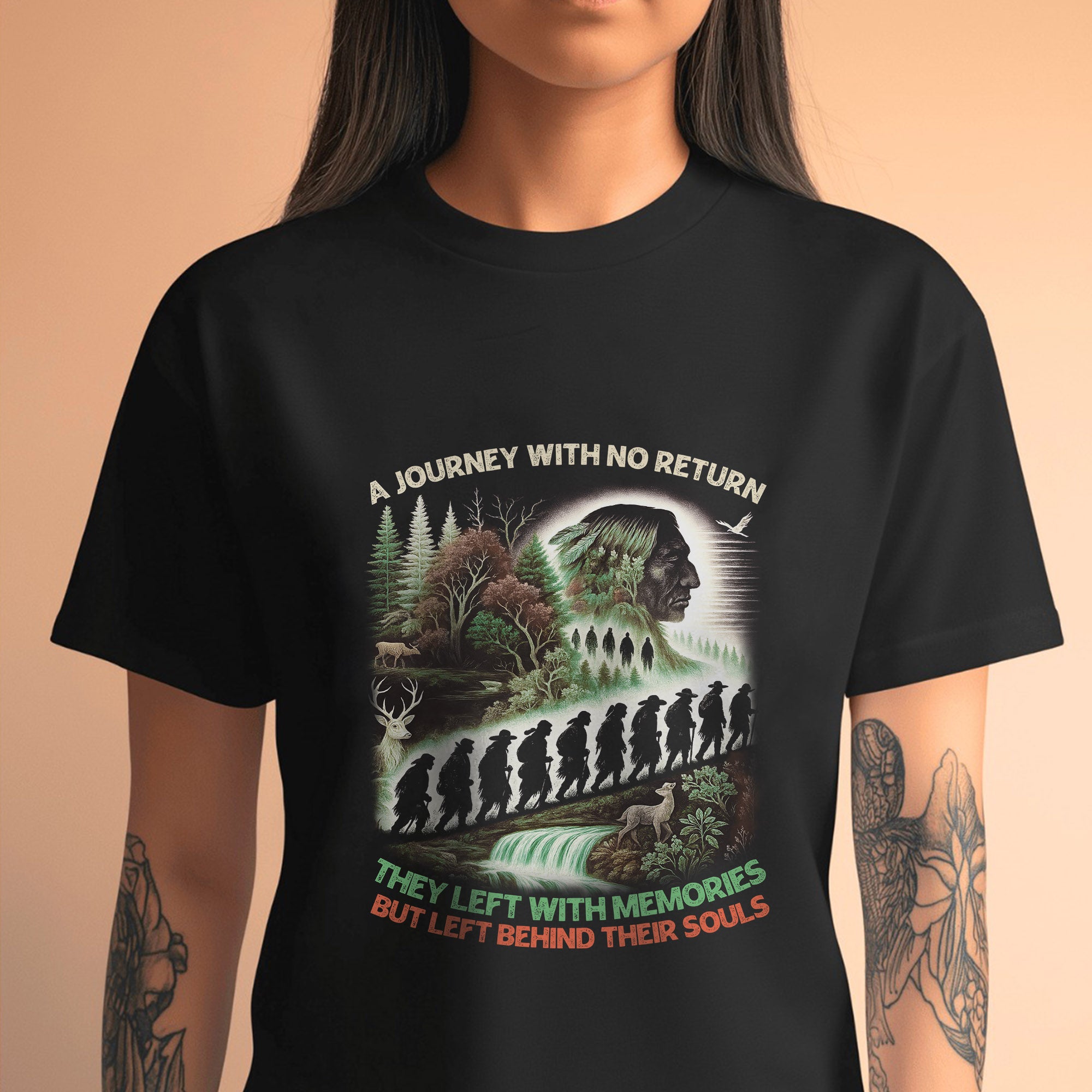A Journey with No Return - Native Spirit Memorial - Unisex T-Shirt/T-Shirt V-Neck/Hoodie/Sweatshirt