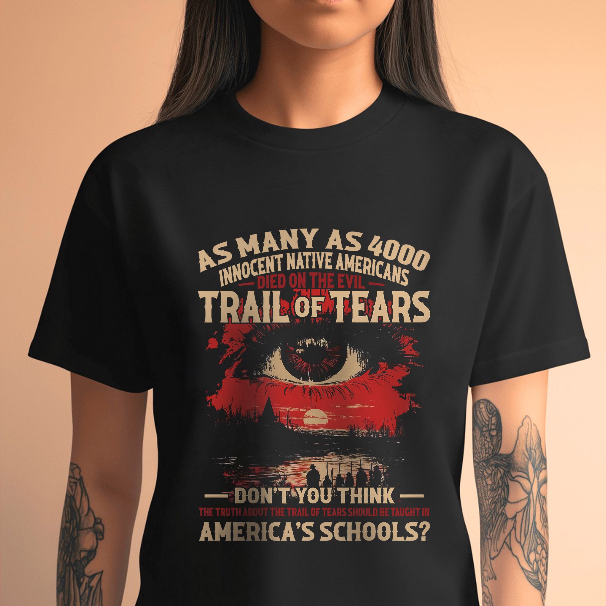 Trail of Tears Died On The Evil- Unisex T-Shirt/T-Shirt V-Neck/Hoodie/Sweatshirt