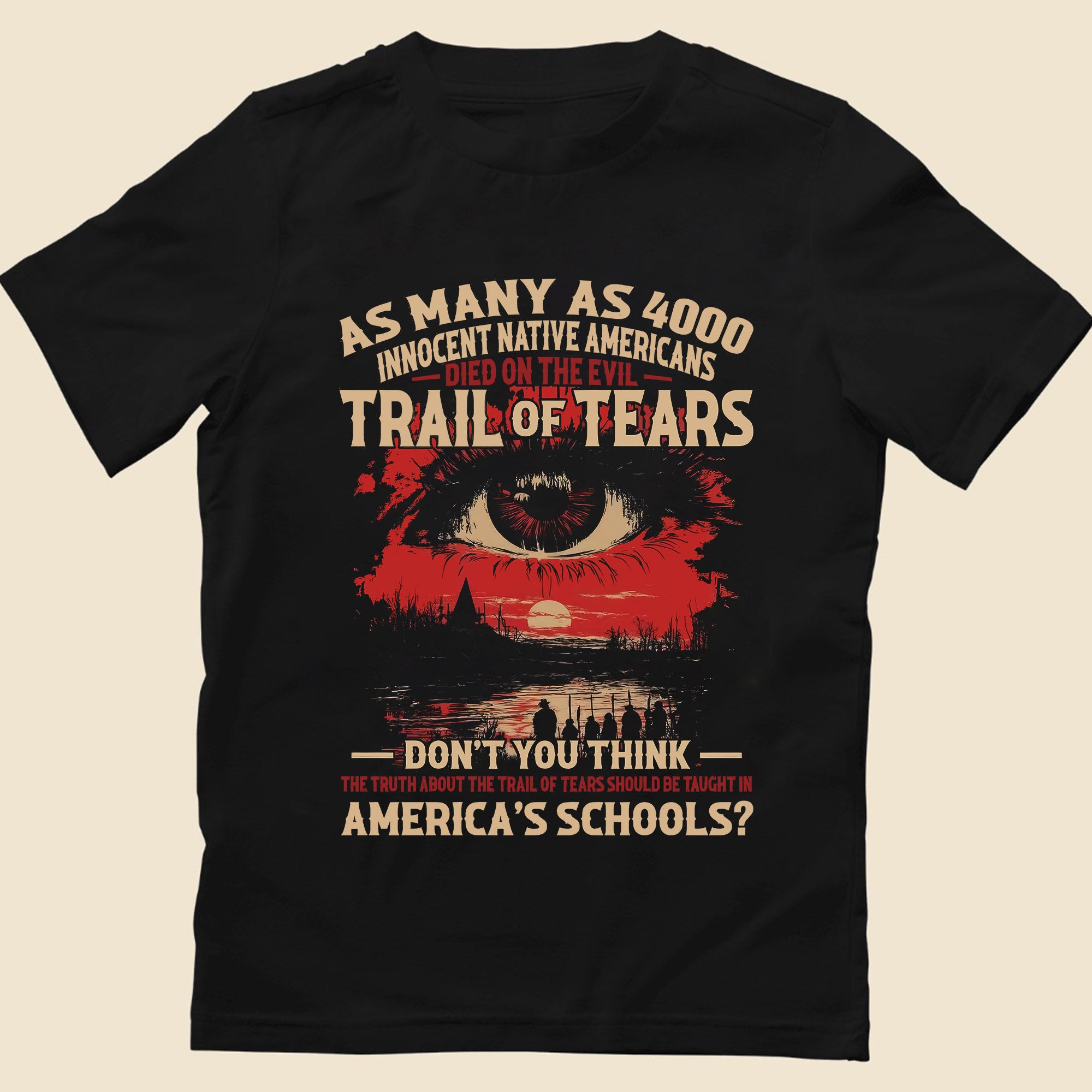 Trail of Tears Died On The Evil- Unisex T-Shirt/T-Shirt V-Neck/Hoodie/Sweatshirt