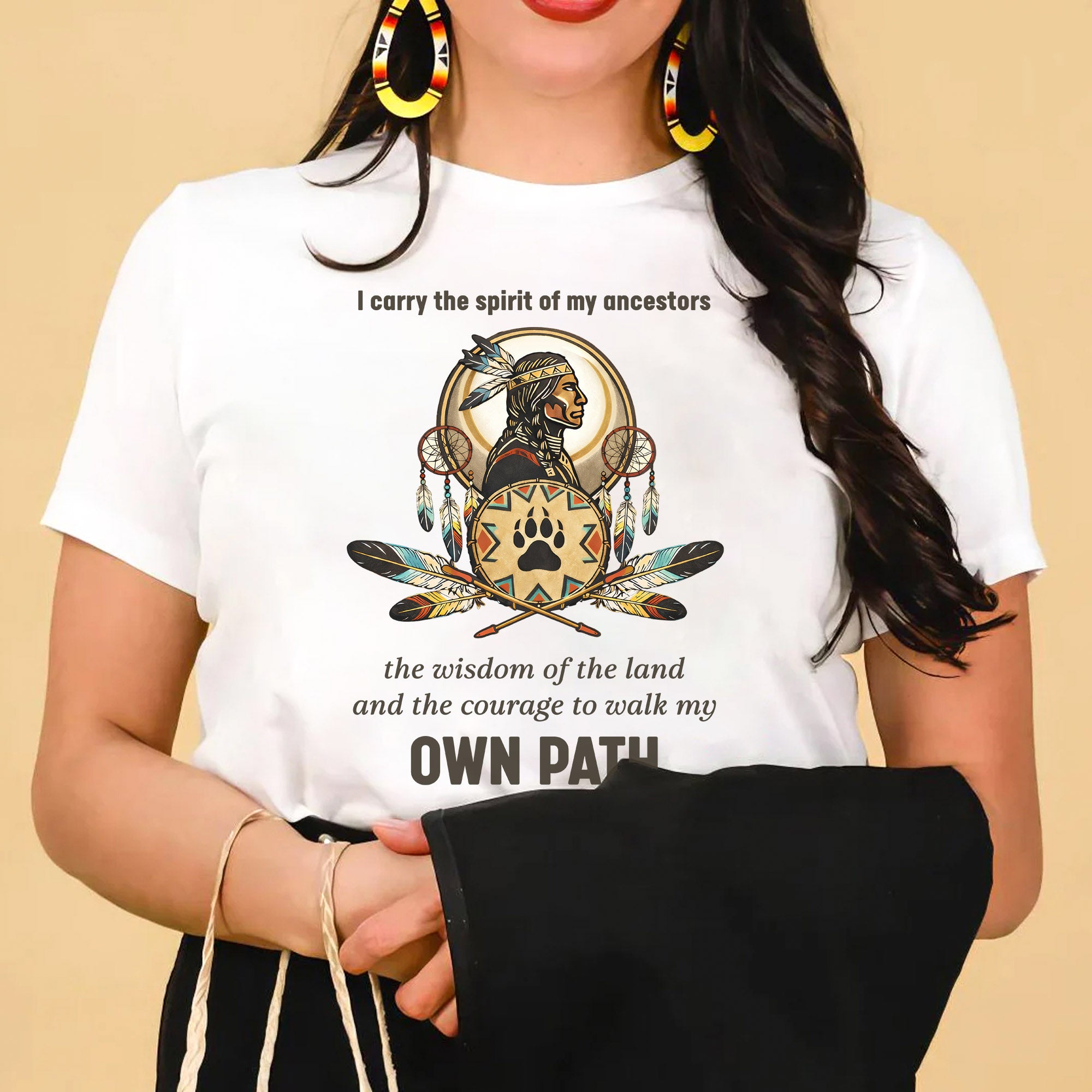 I Carry the Spirit of My Ancestors Native American Unisex T-shirt/T-shirt V-Neck/Hoodie/Sweatshirt