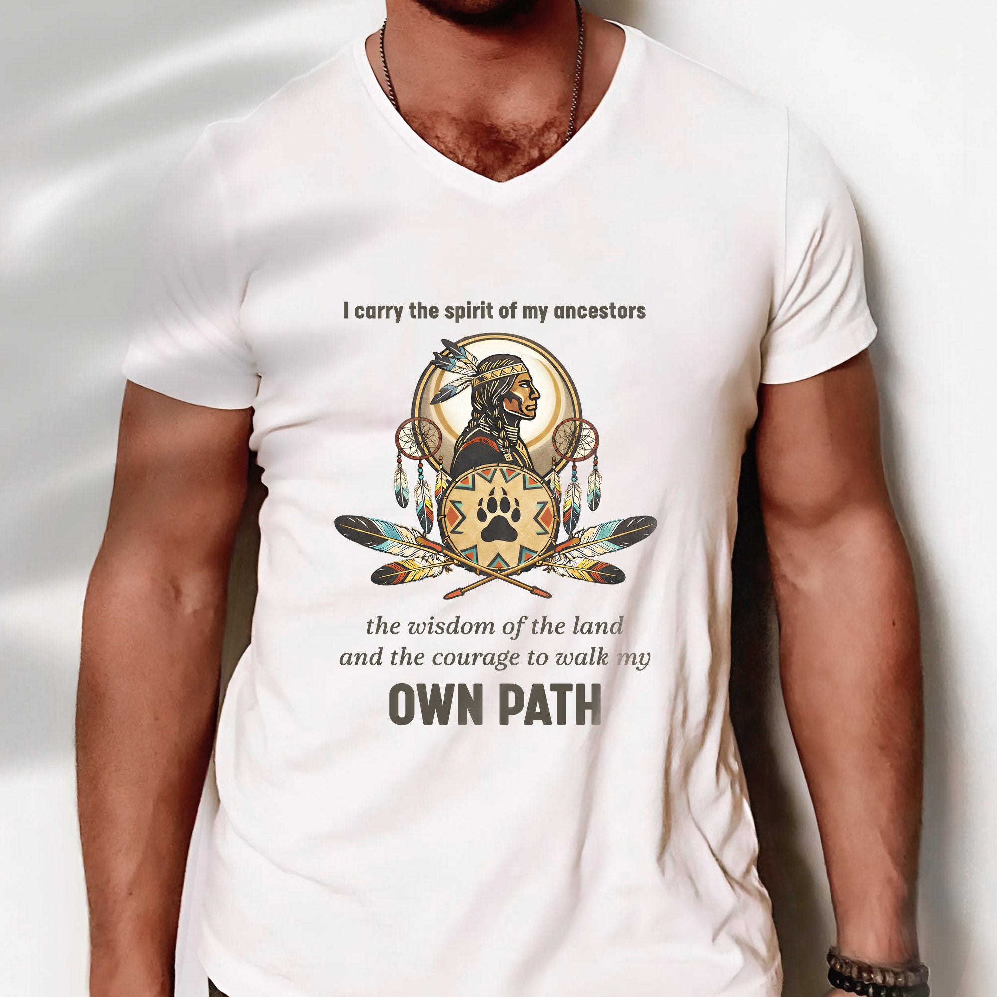 I Carry the Spirit of My Ancestors Native American Unisex T-shirt/T-shirt V-Neck/Hoodie/Sweatshirt