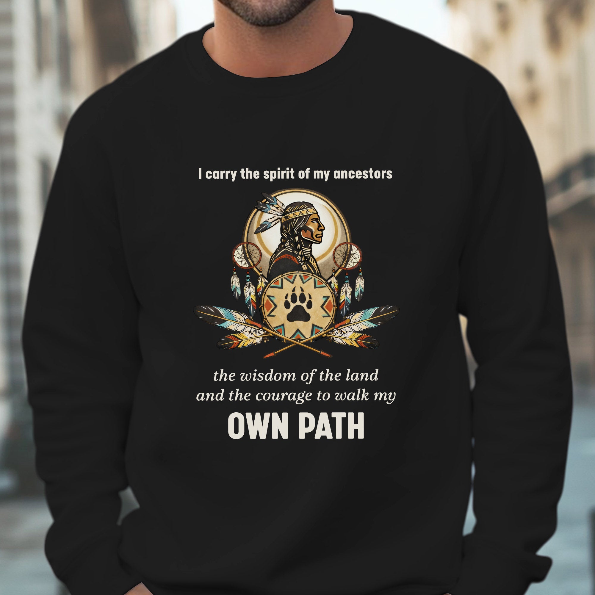 I Carry the Spirit of My Ancestors Native American Unisex T-shirt/T-shirt V-Neck/Hoodie/Sweatshirt