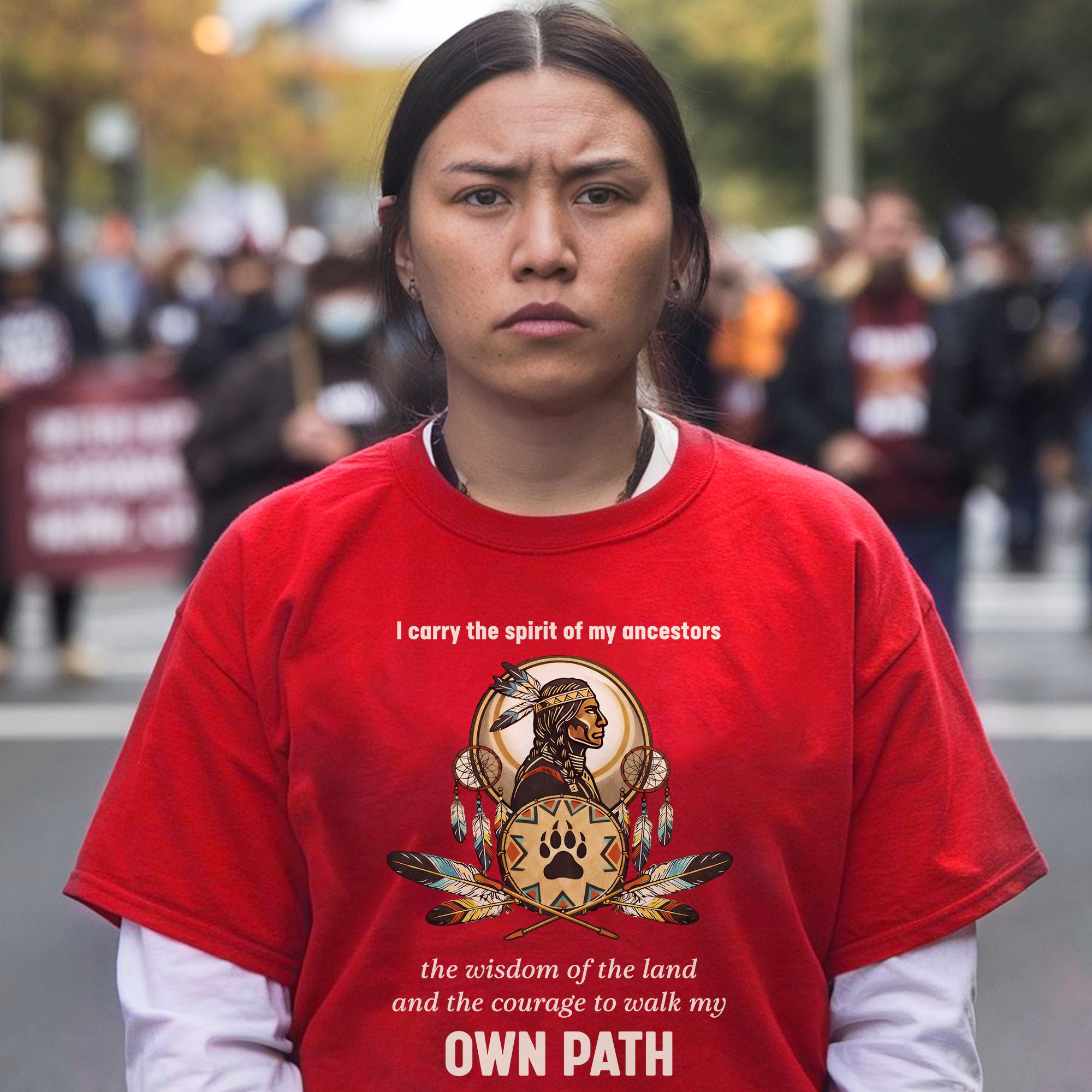 I Carry the Spirit of My Ancestors Native American Unisex T-shirt/T-shirt V-Neck/Hoodie/Sweatshirt